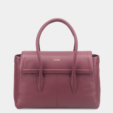 Anna Flapover Tote#Color_Black