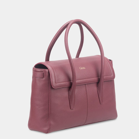 Anna Flapover Tote#Color_Black