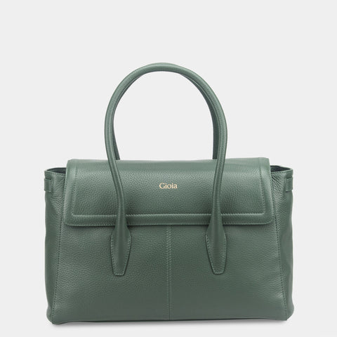 Anna Flapover Tote#Color_Black