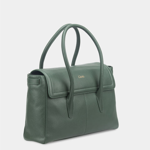 Anna Flapover Tote#Color_Black