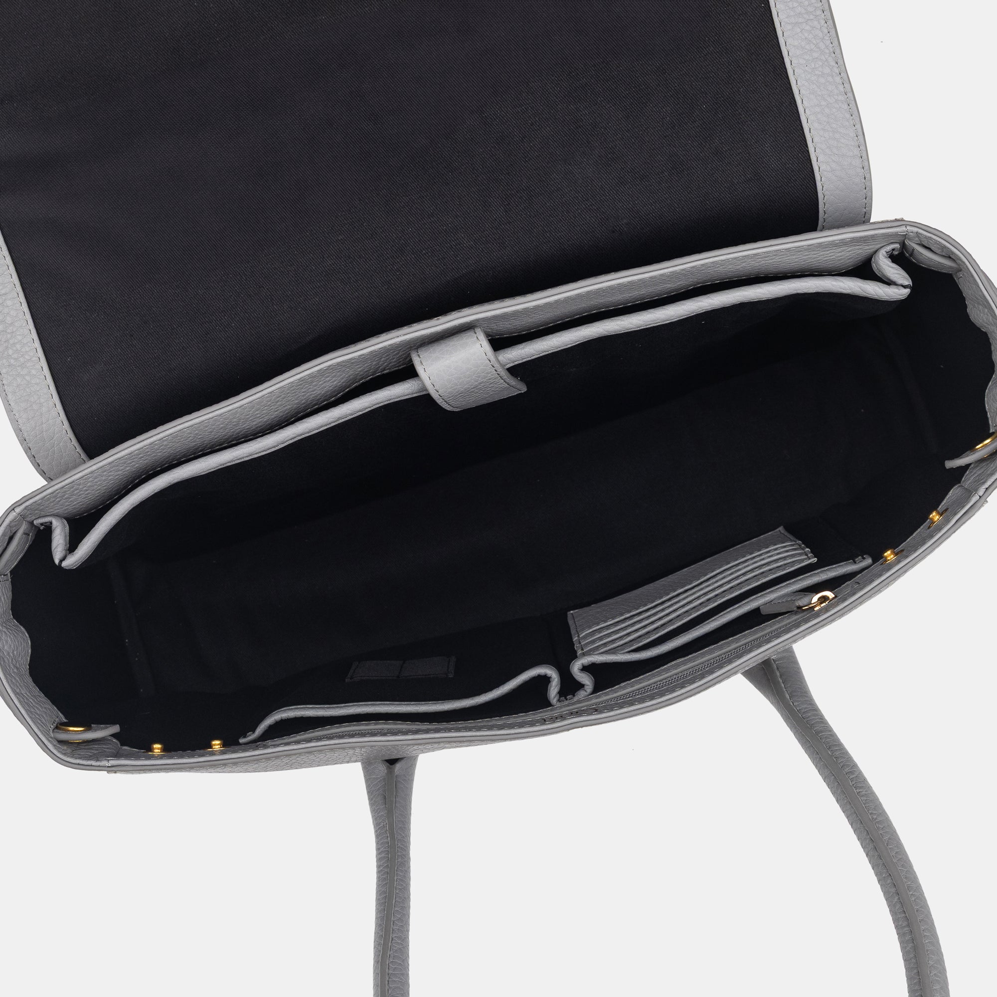 Anna Flapover Tote#Color_Grey