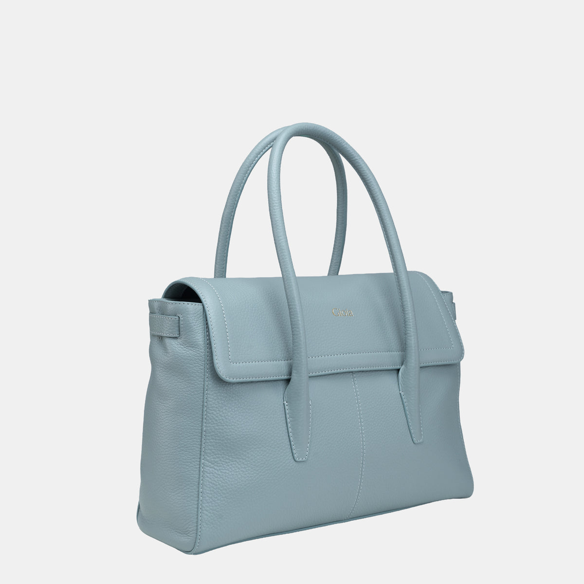 Anna Flapover Tote#Color_Sea Blue