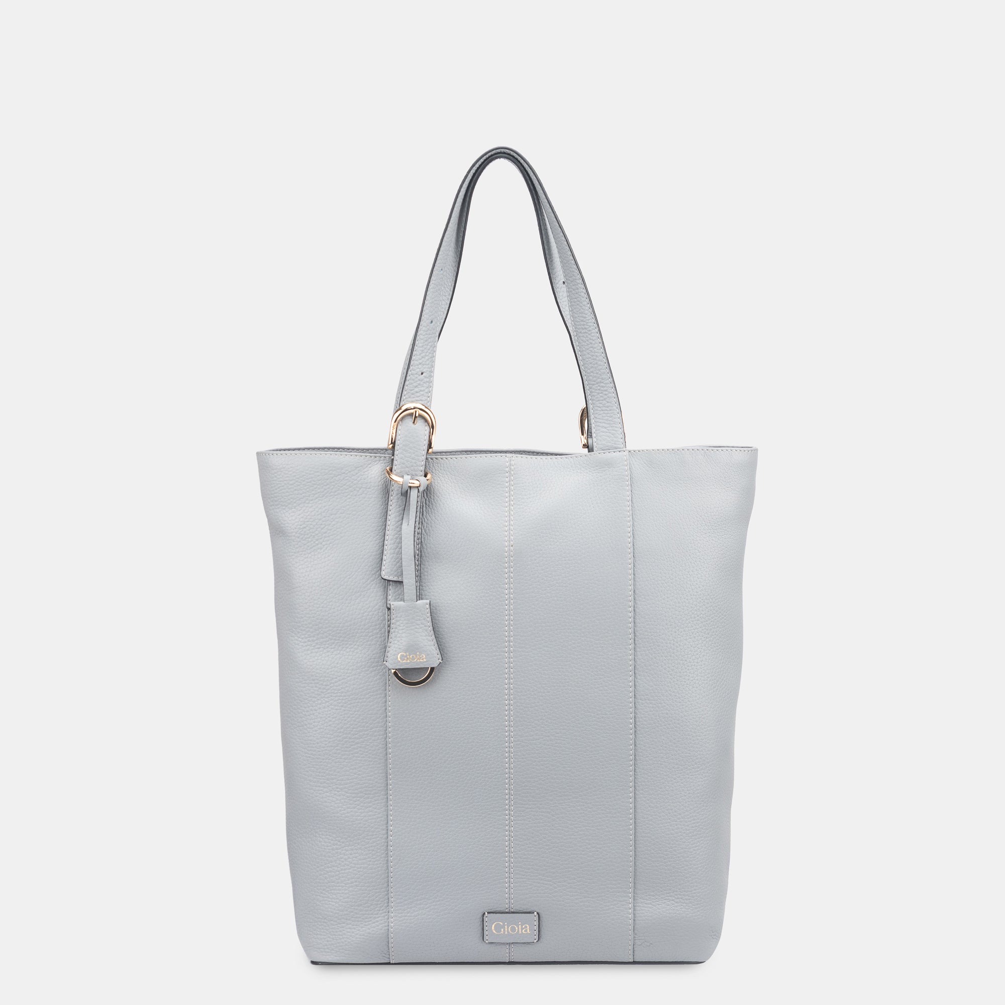 Anna top zip tote#Color_Grey