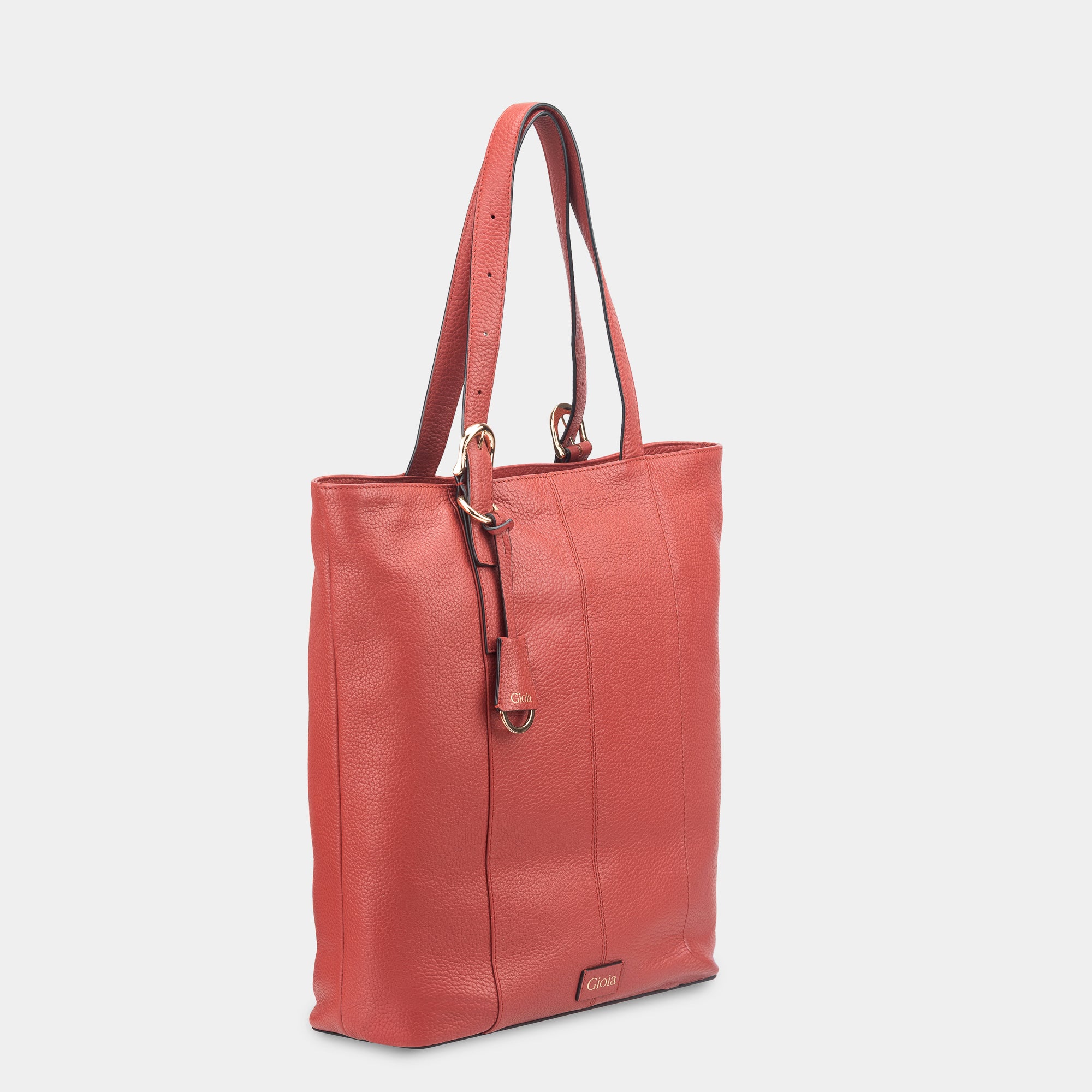 Anna top zip tote#Color_Red