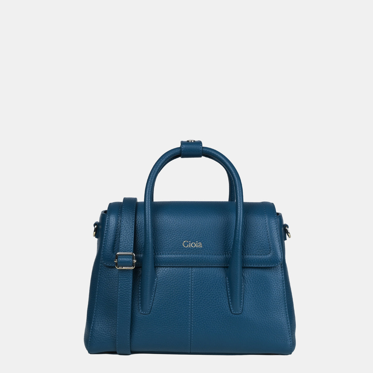 Anna Medium Leather Flapover Tote#Color_Sage Green