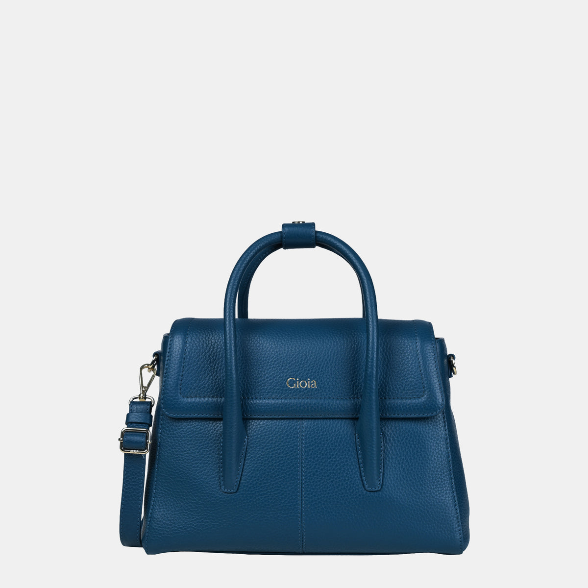 Anna Medium Leather Flapover Tote#Color_Sage Green