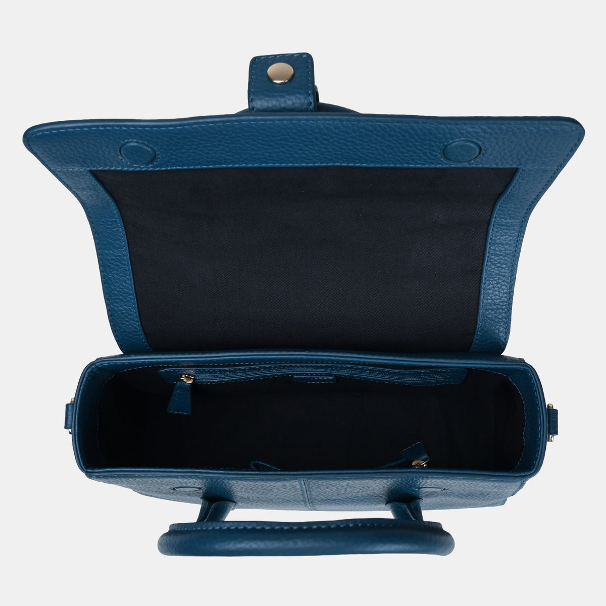 Anna Medium Leather Flapover Tote#Color_Sage Green