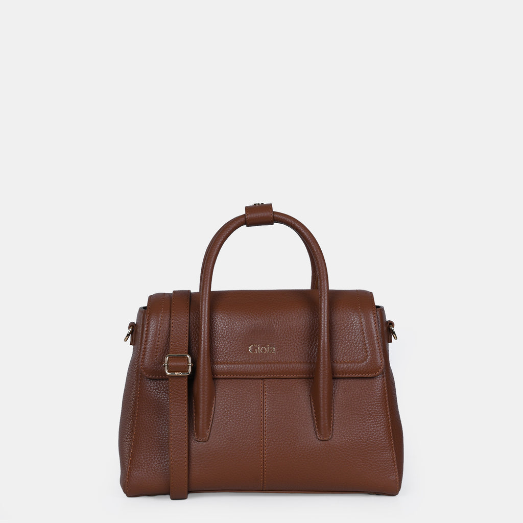 Anna Medium Leather Flapover Tote