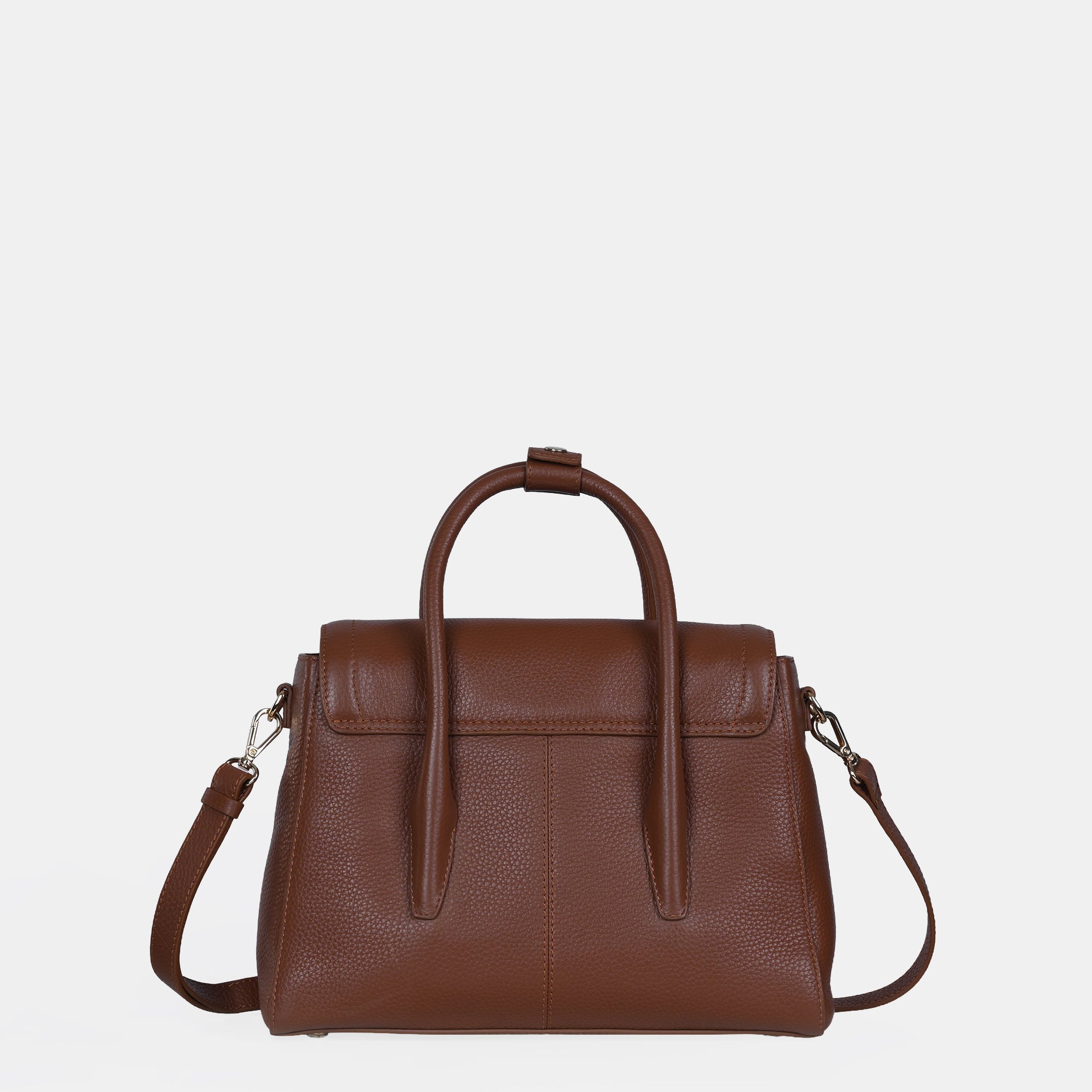 Anna Medium Leather Flapover Tote