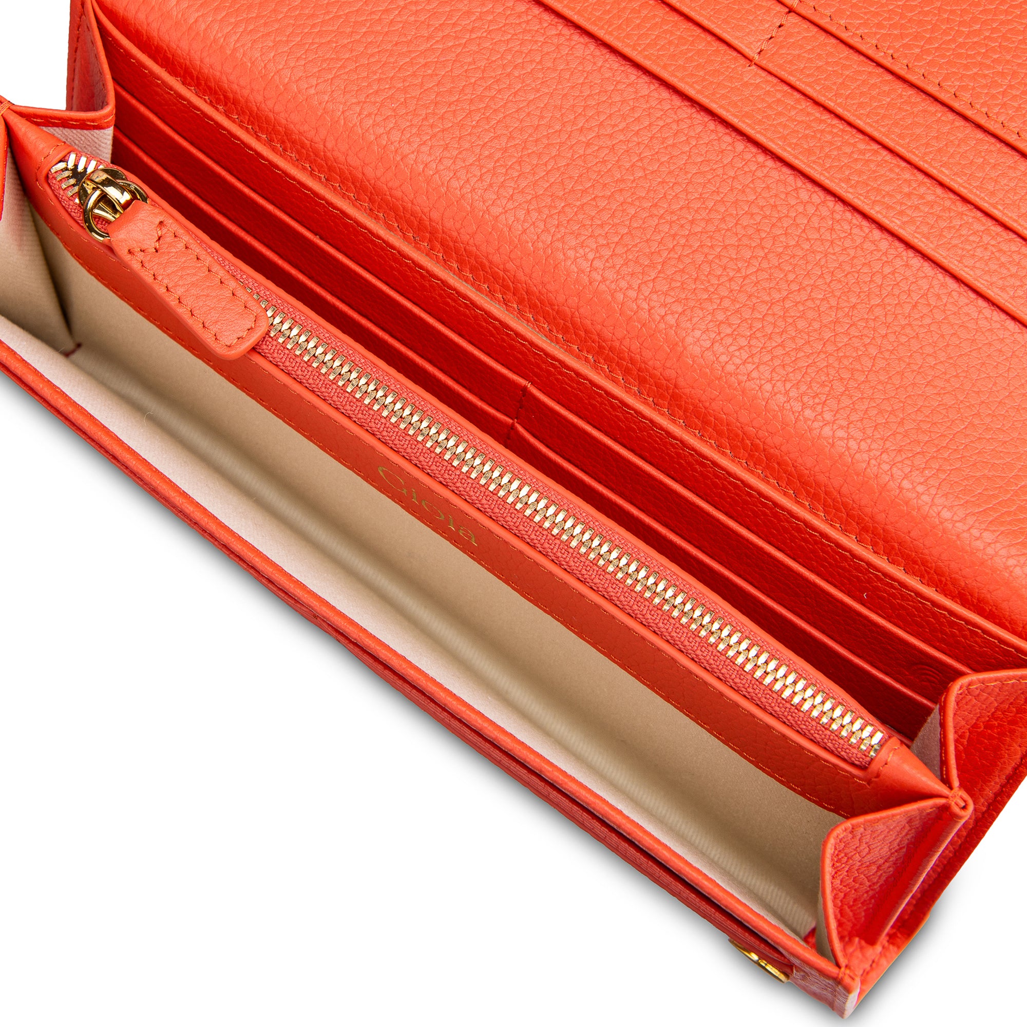 Ava Flapover Clutch#Color_Orange