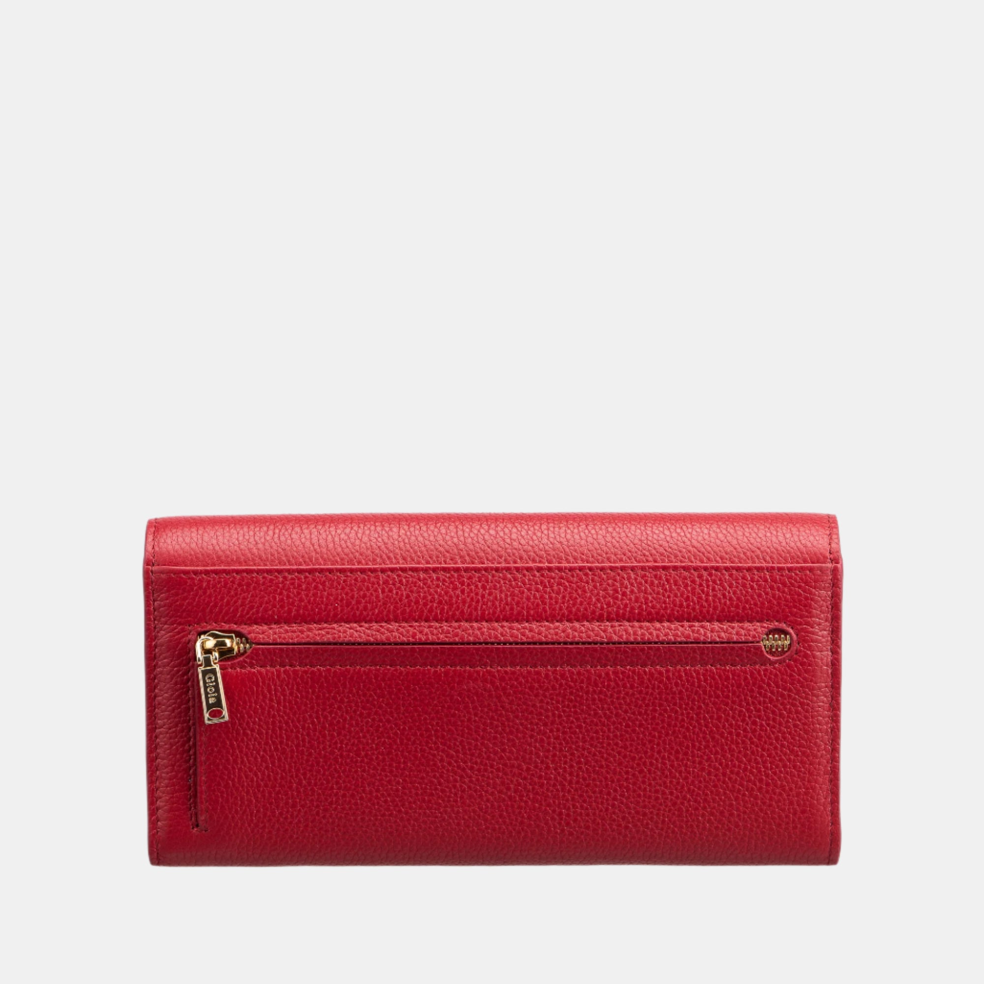 Ava Flapover Clutch#Color_Red