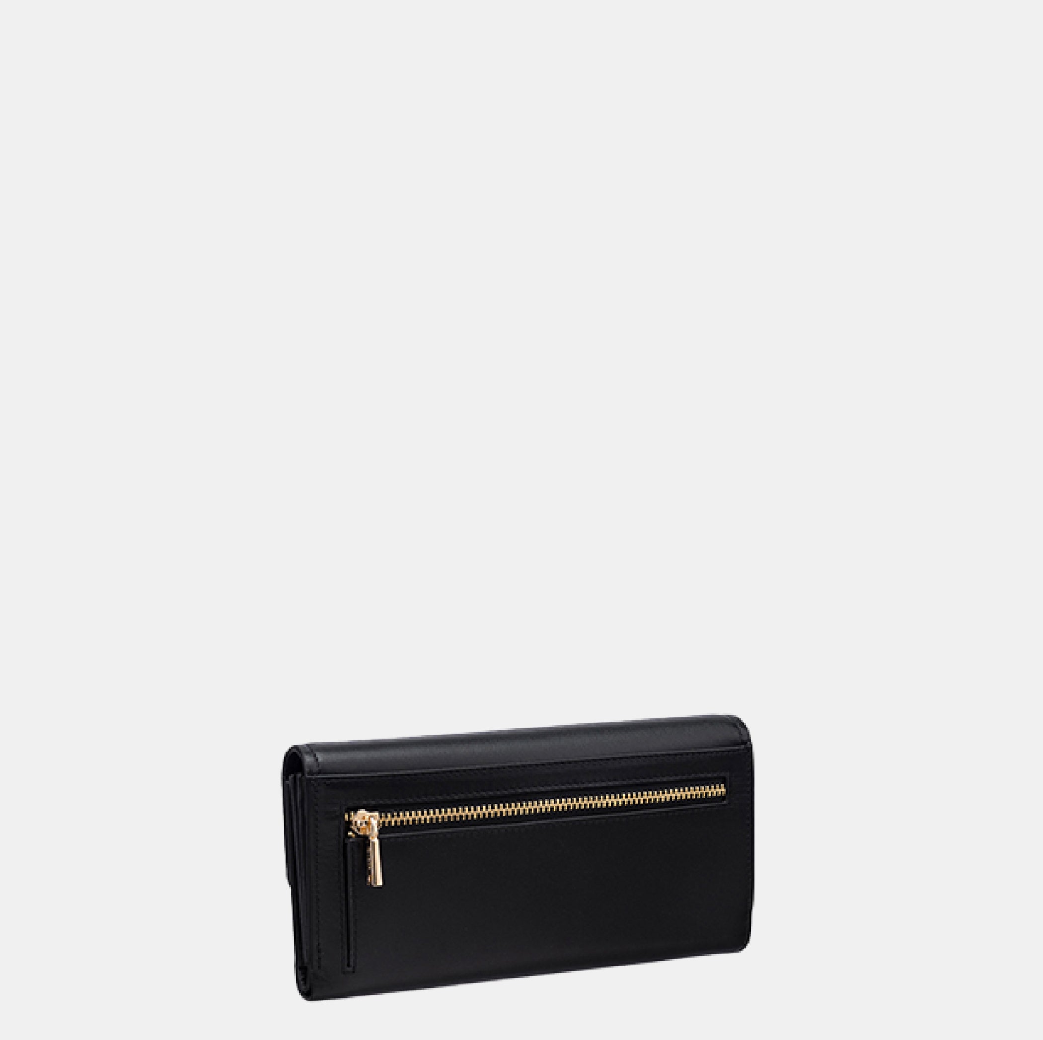 Bella Flapover Clutch#Color_Black