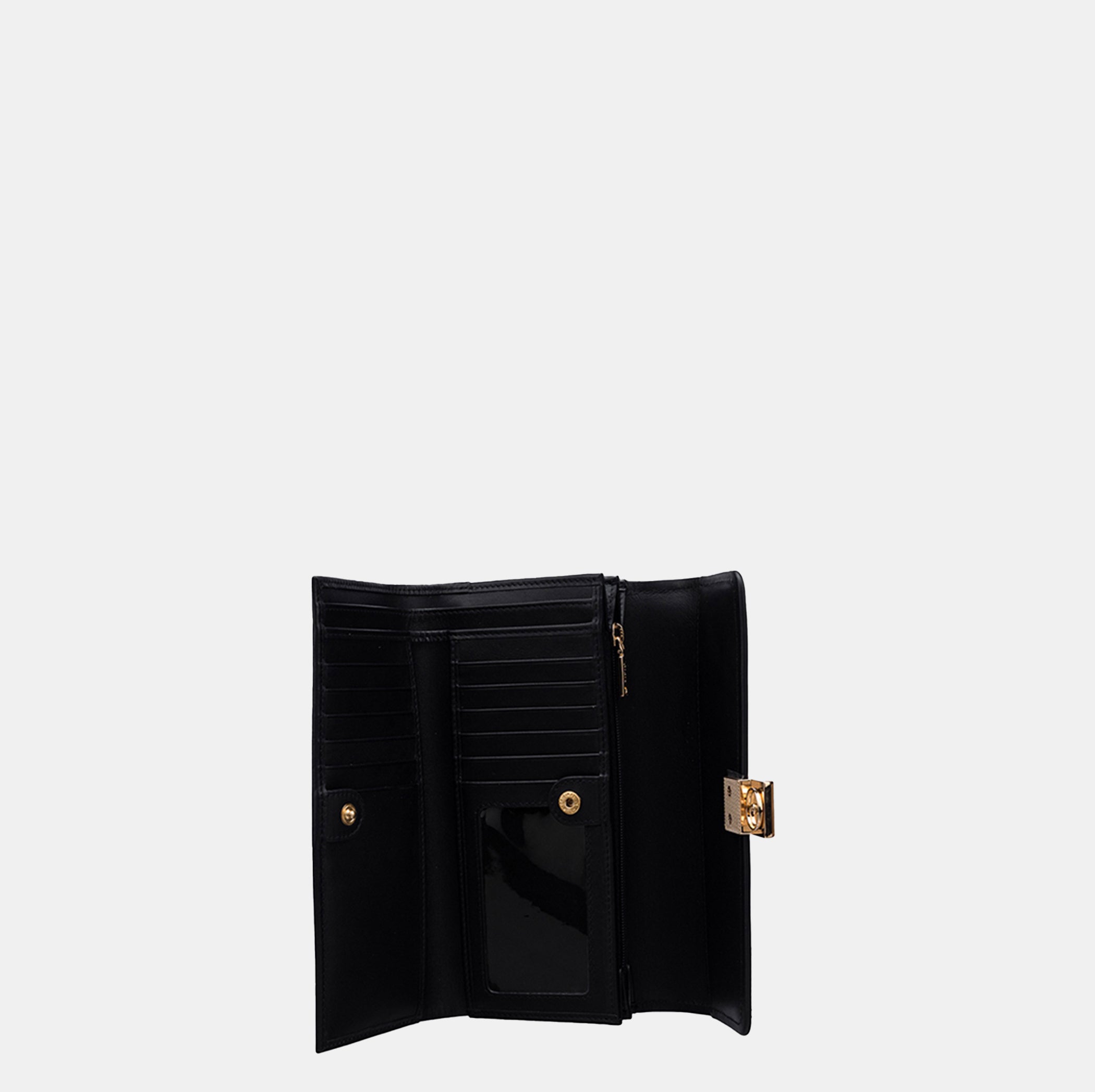 Bella Flapover Clutch#Color_Black