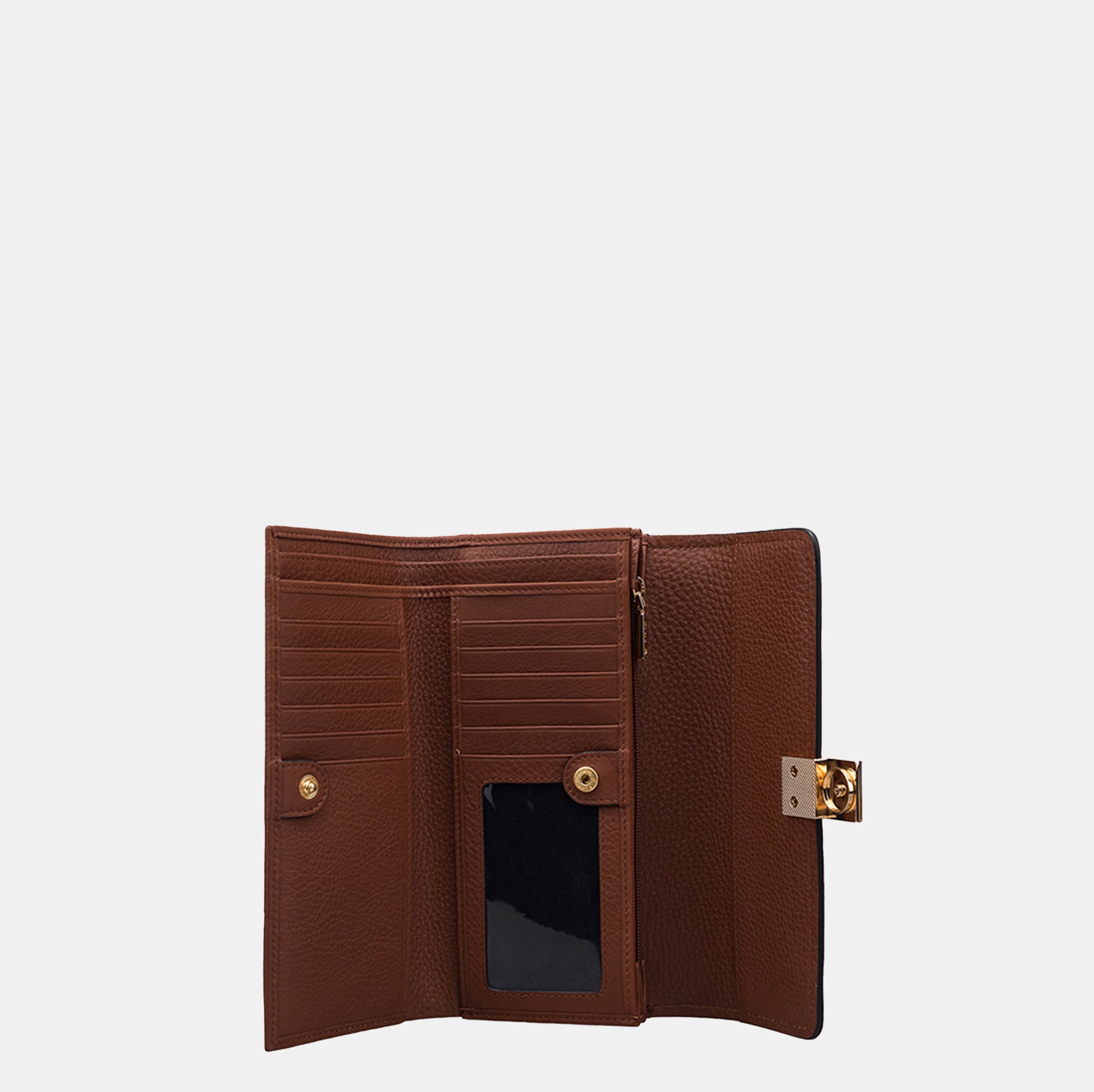 Bella Flapover Clutch#Color_Tan