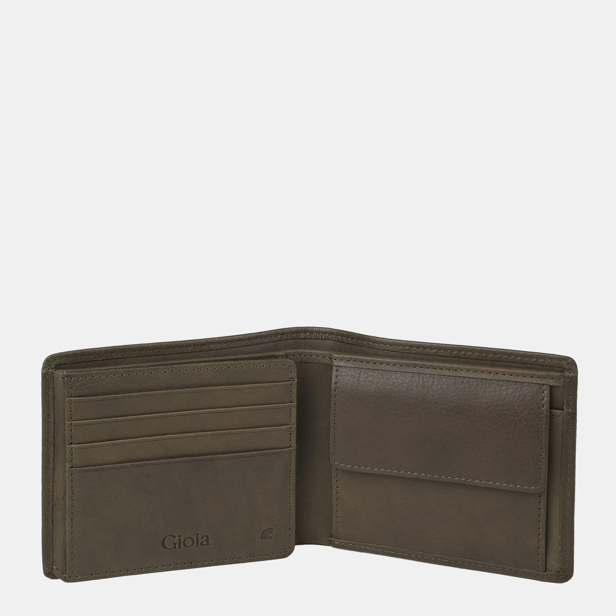 Boston Wallet 8cc with ID Slot and coin case#Color_Olive