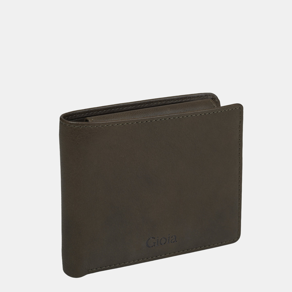 Boston  Bifold Wallet 3cc with Coin Case#Color_Olive