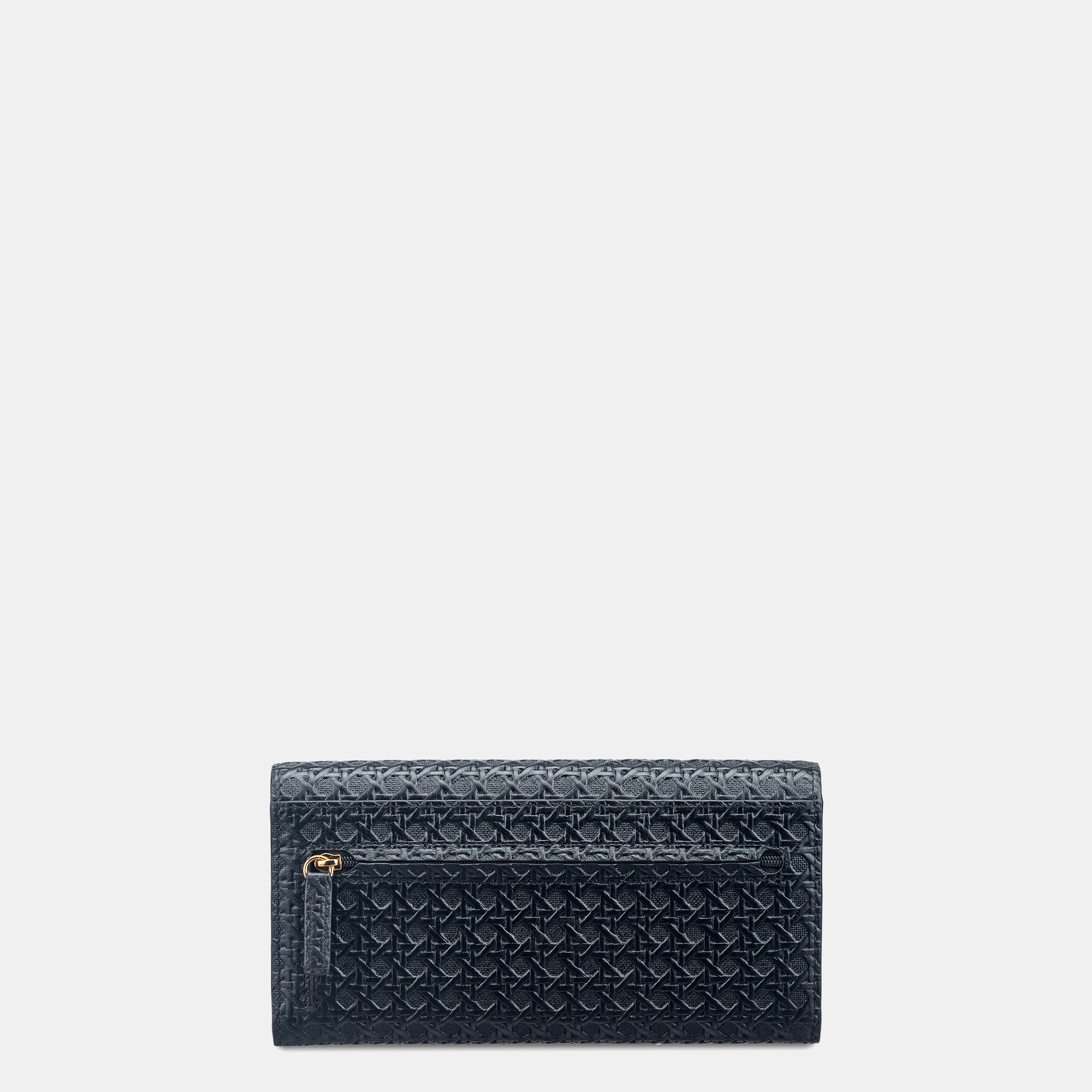 Daisy Flapover Clutch#Color_Black