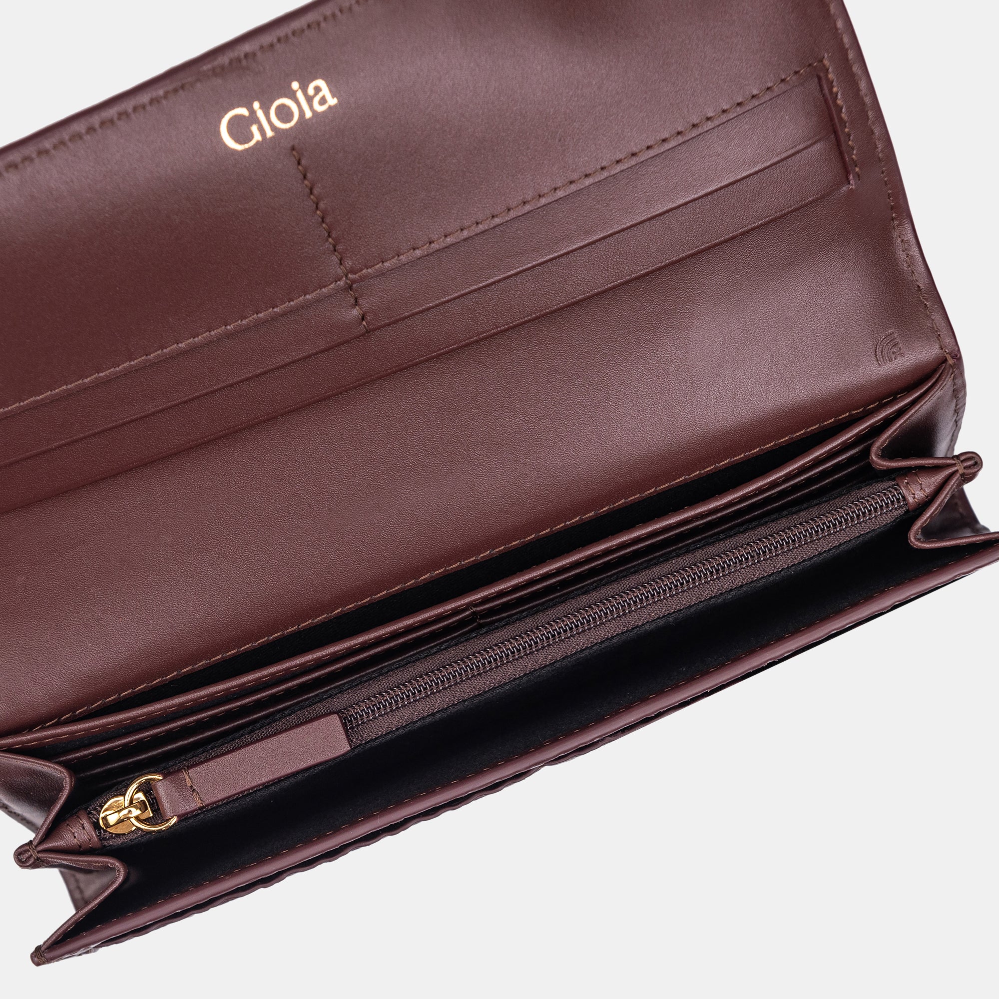 Daisy Flapover Clutch#Color_Burgundy