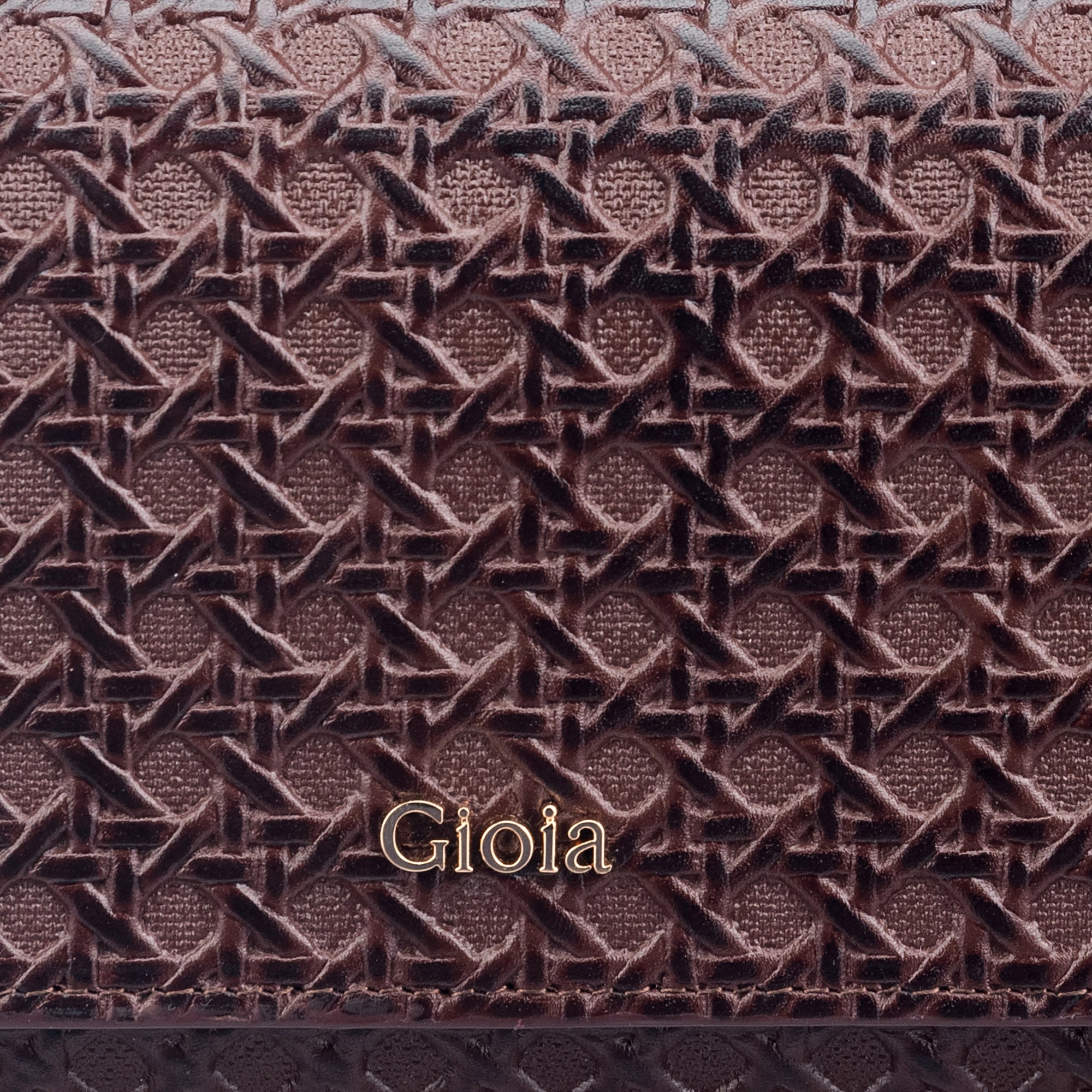 Daisy Flapover Clutch#Color_Burgundy