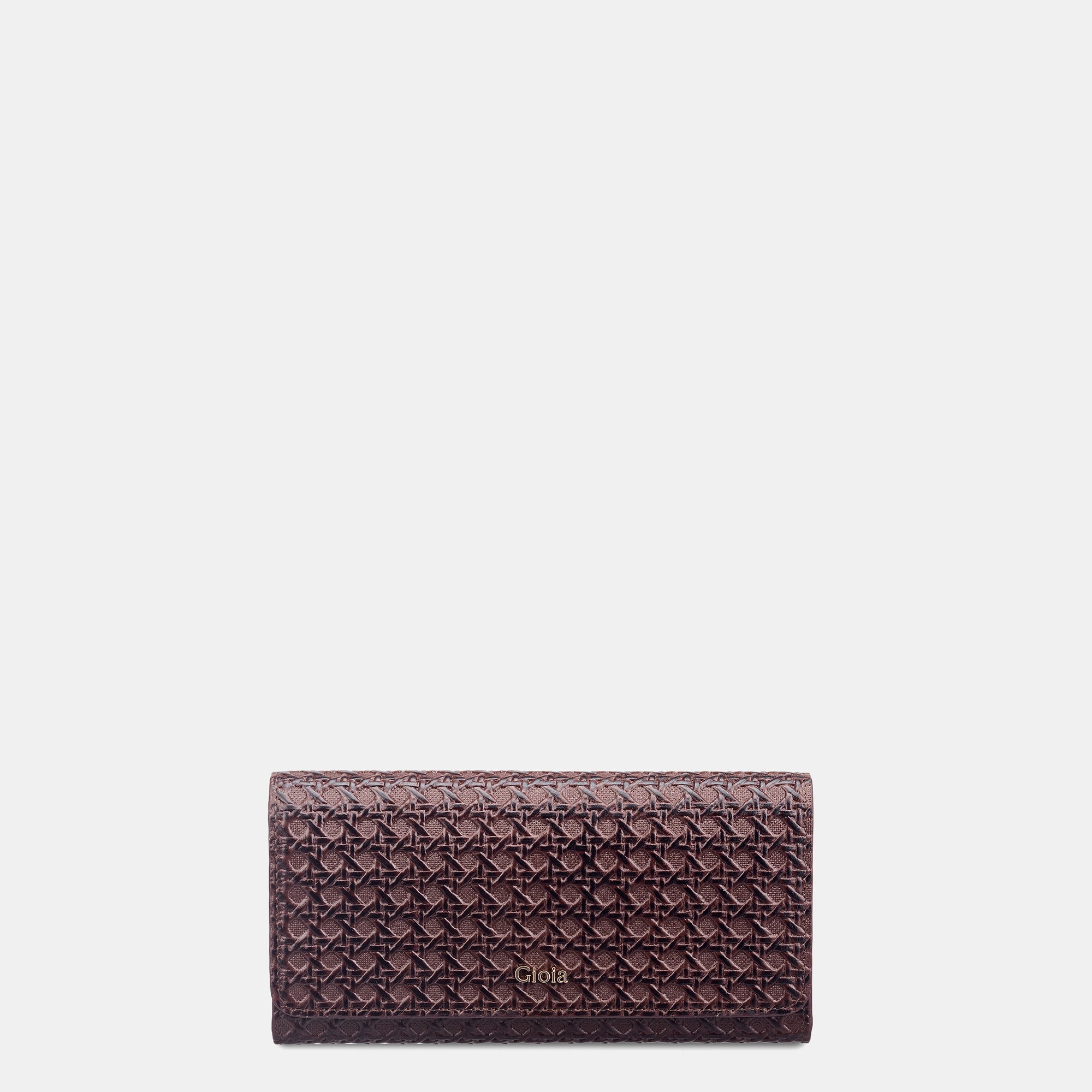Daisy Flapover Clutch#Color_Burgundy