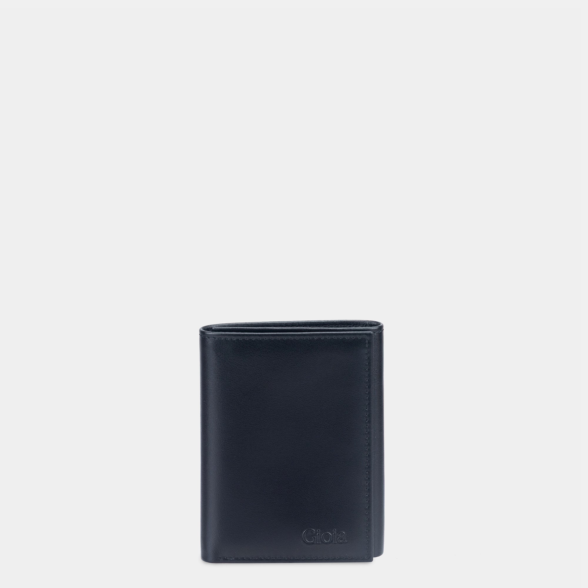 Dapper Essentials Mini Trifold Wallet 6cc with ID Slot#Color_Black