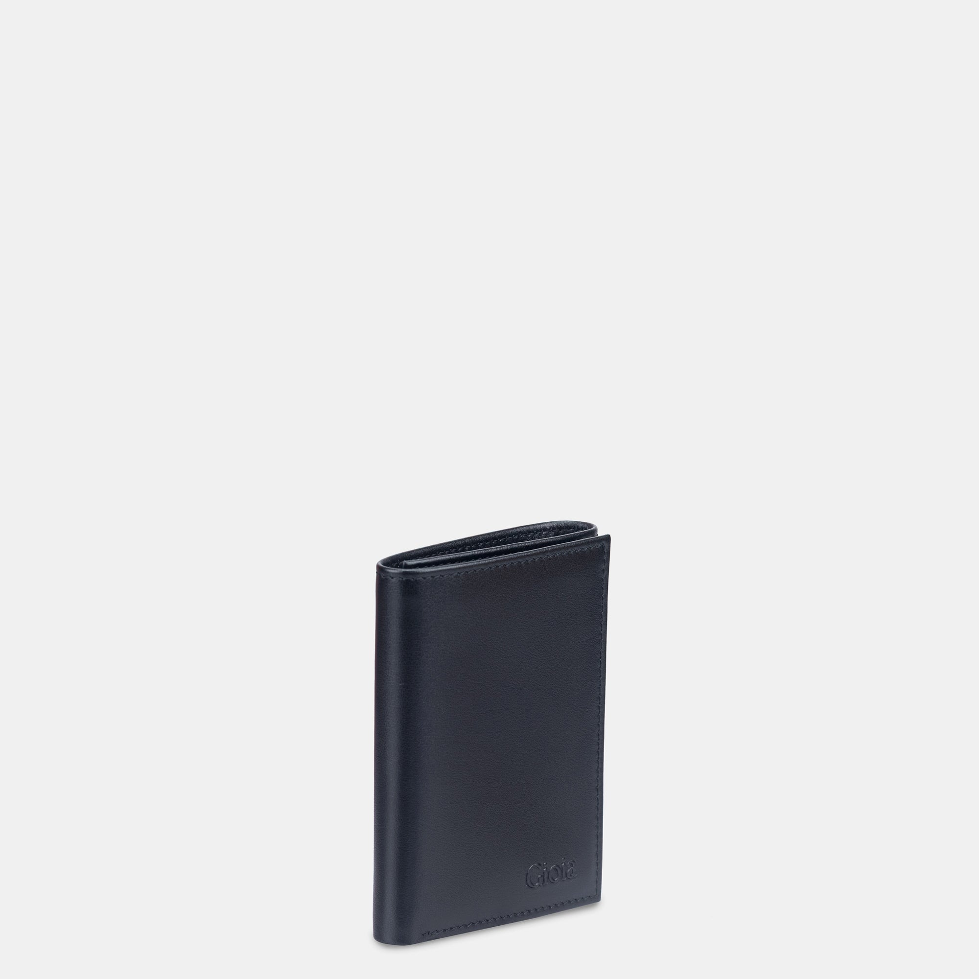 Dapper Essentials Mini Trifold Wallet 6cc with ID Slot#Color_Black