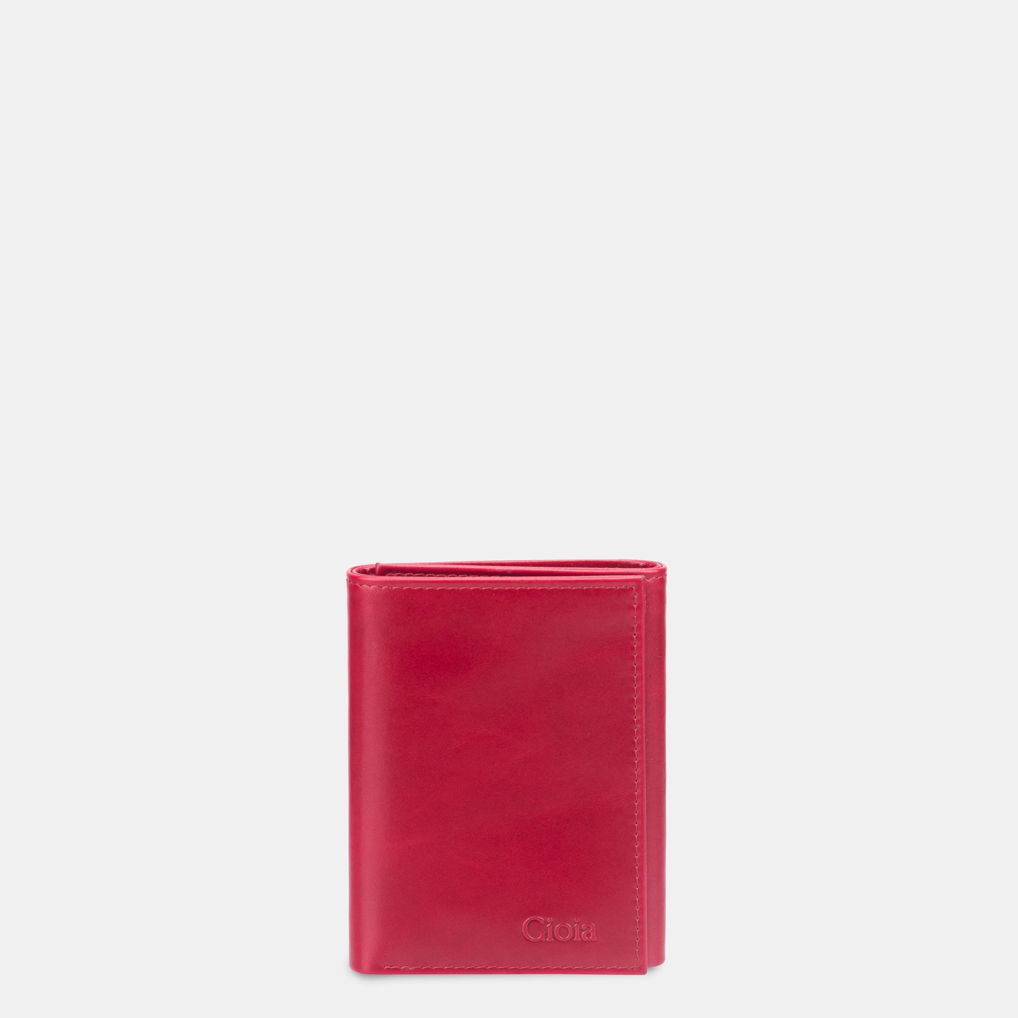 Dapper Essentials Mini Trifold Wallet 6cc with ID Slot#Color_Red