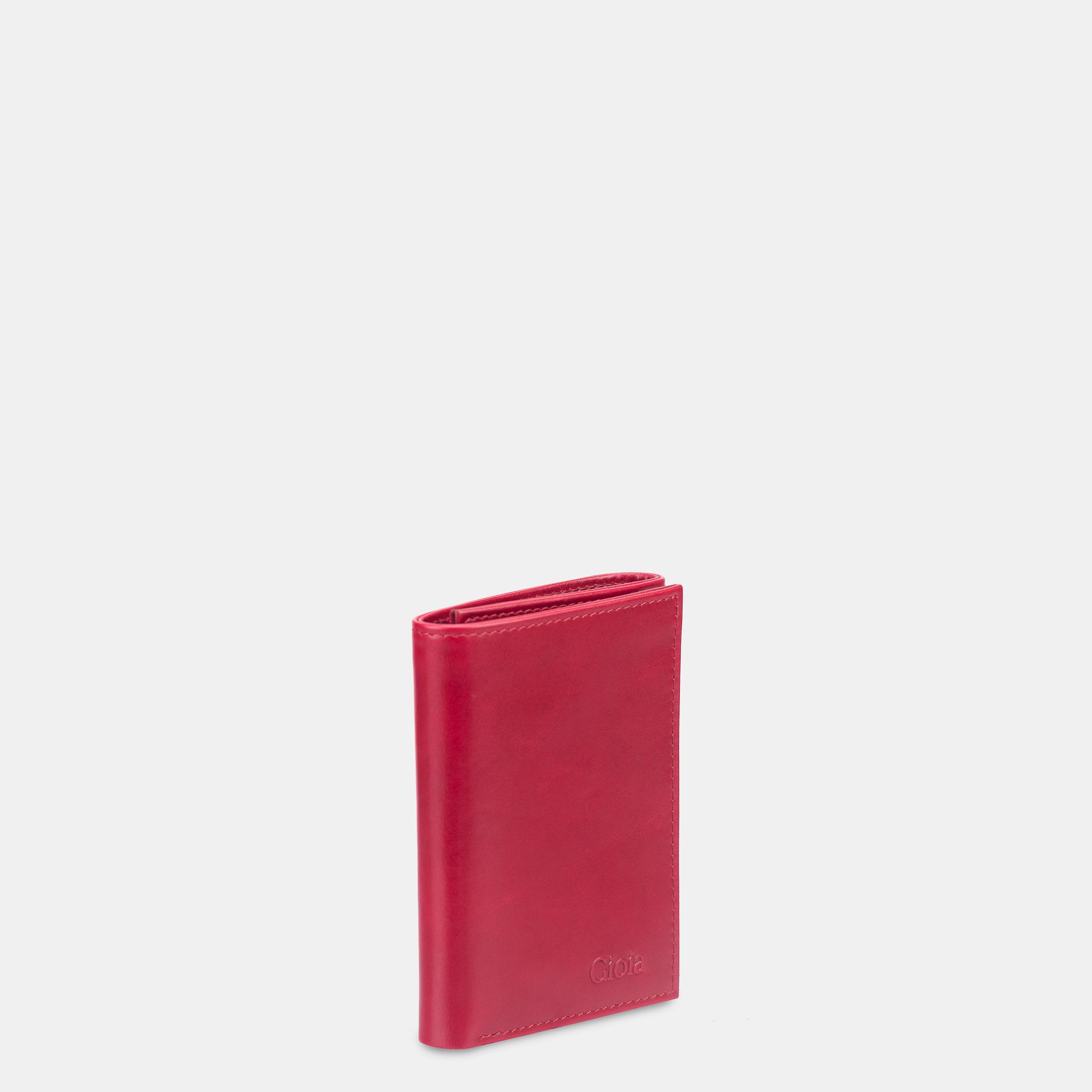 Dapper Essentials Mini Trifold Wallet 6cc with ID Slot#Color_Red