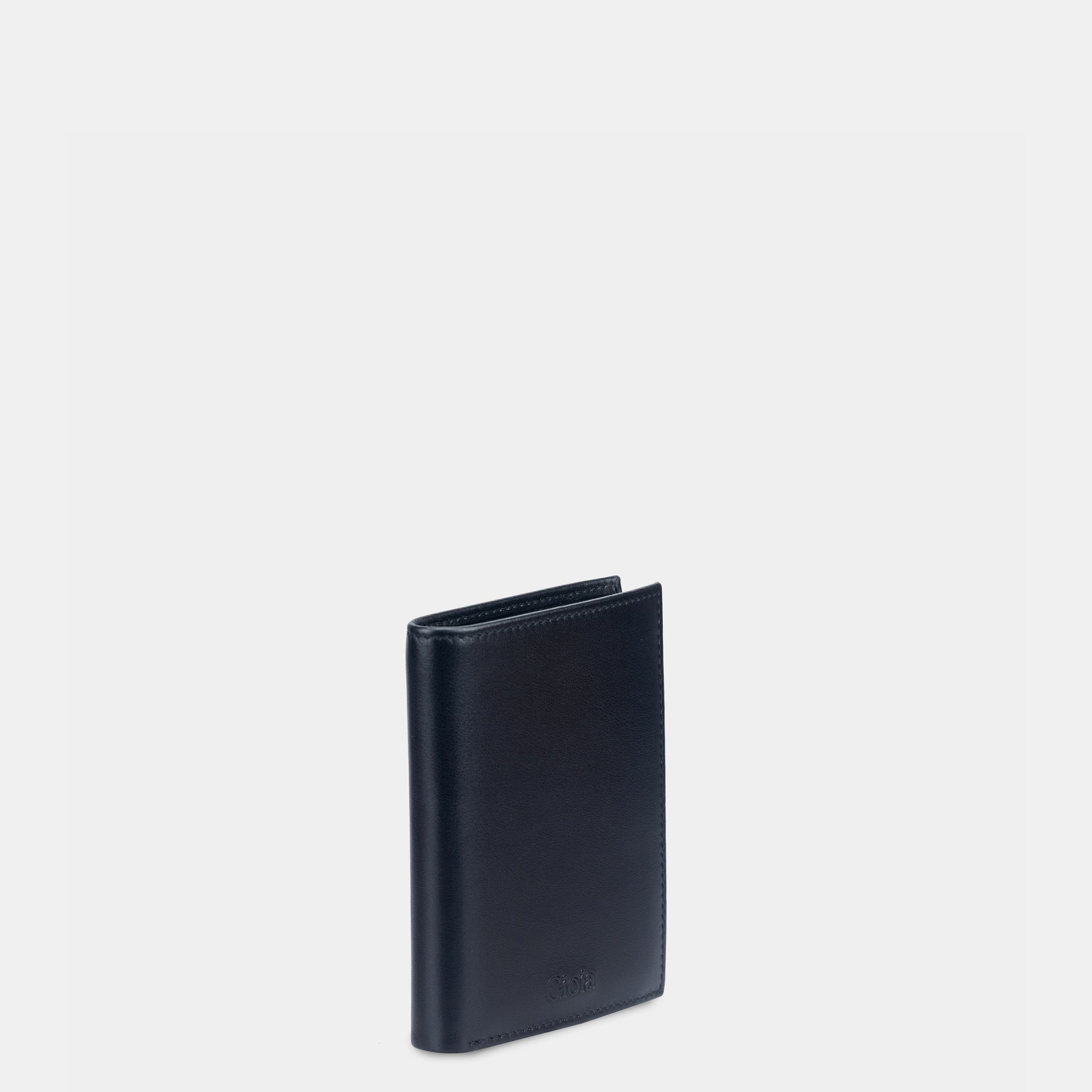 Dapper Essentials Trifold Ⅱ Wallet 6cc with ID Slot#Color_Black