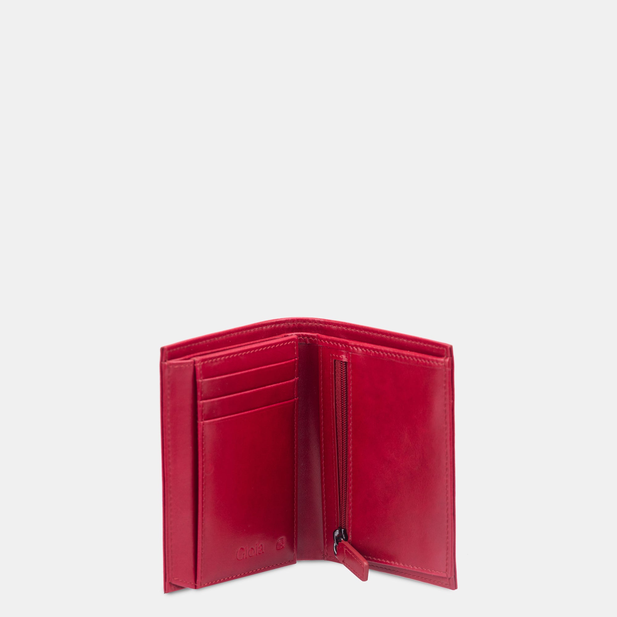 Dapper Essentials Trifold Ⅱ Wallet 6cc with ID Slot#Color_Red