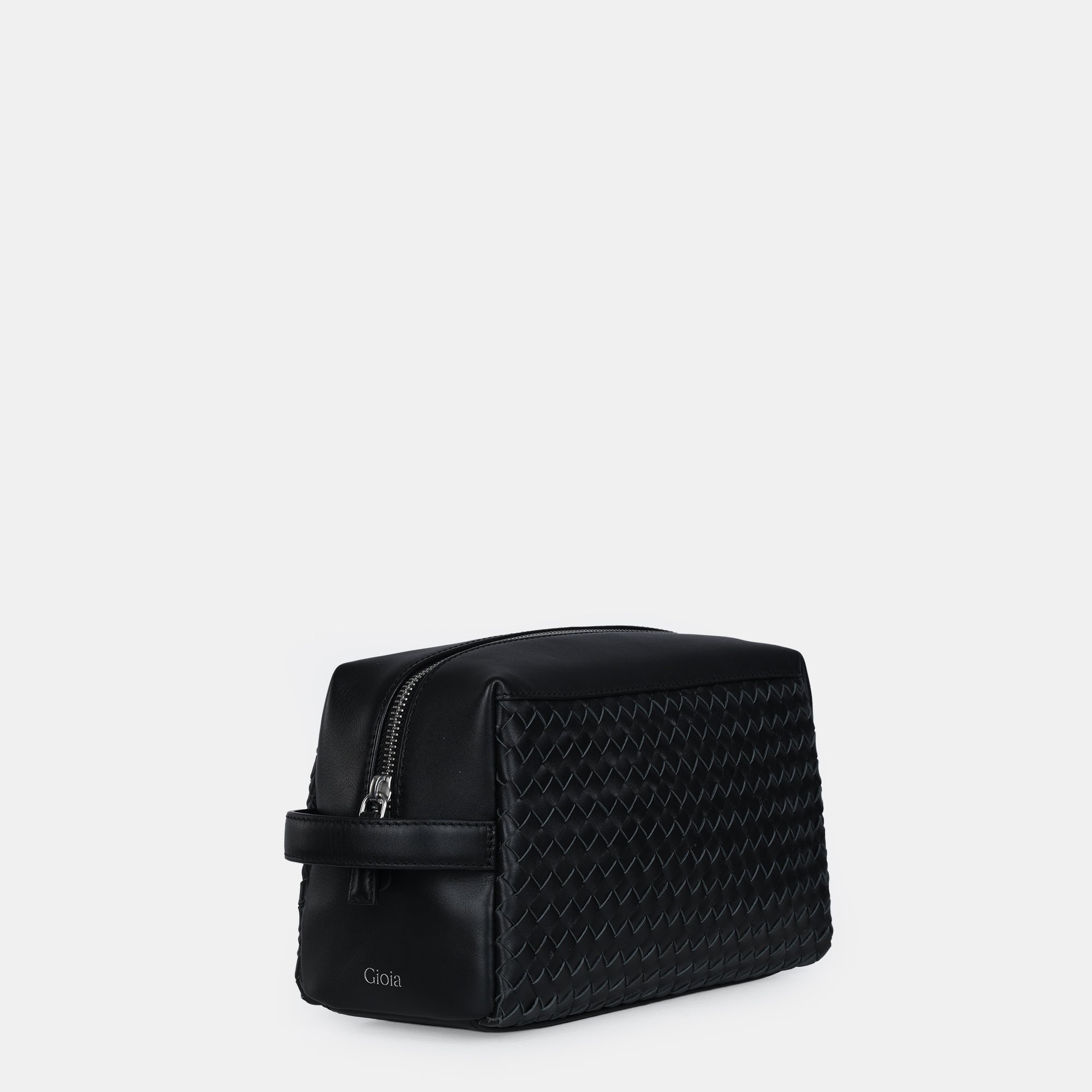 Enzo Woven Wash Bag#Color_Black