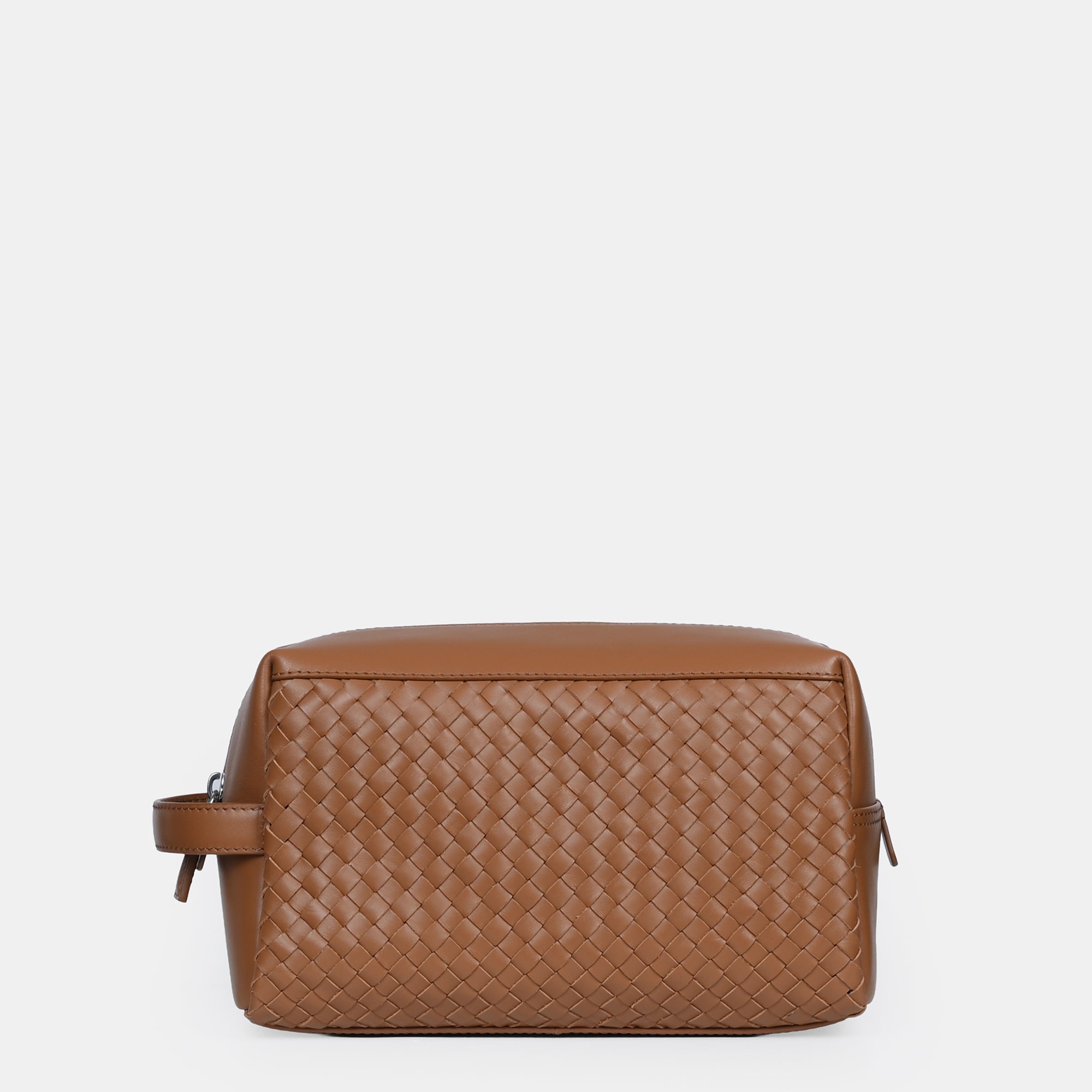 Enzo Woven Wash Bag#Color_Tan
