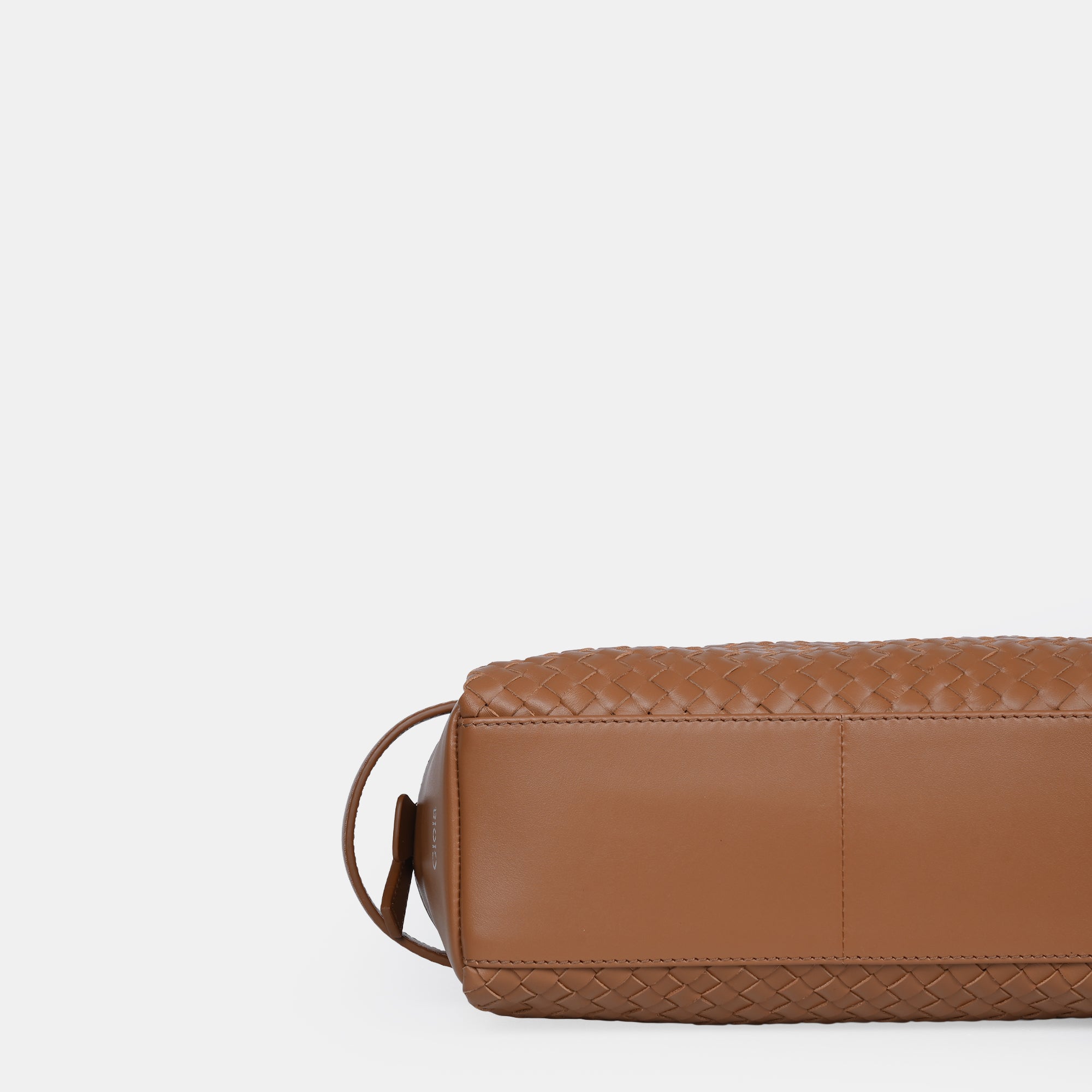 Enzo Woven Wash Bag#Color_Tan