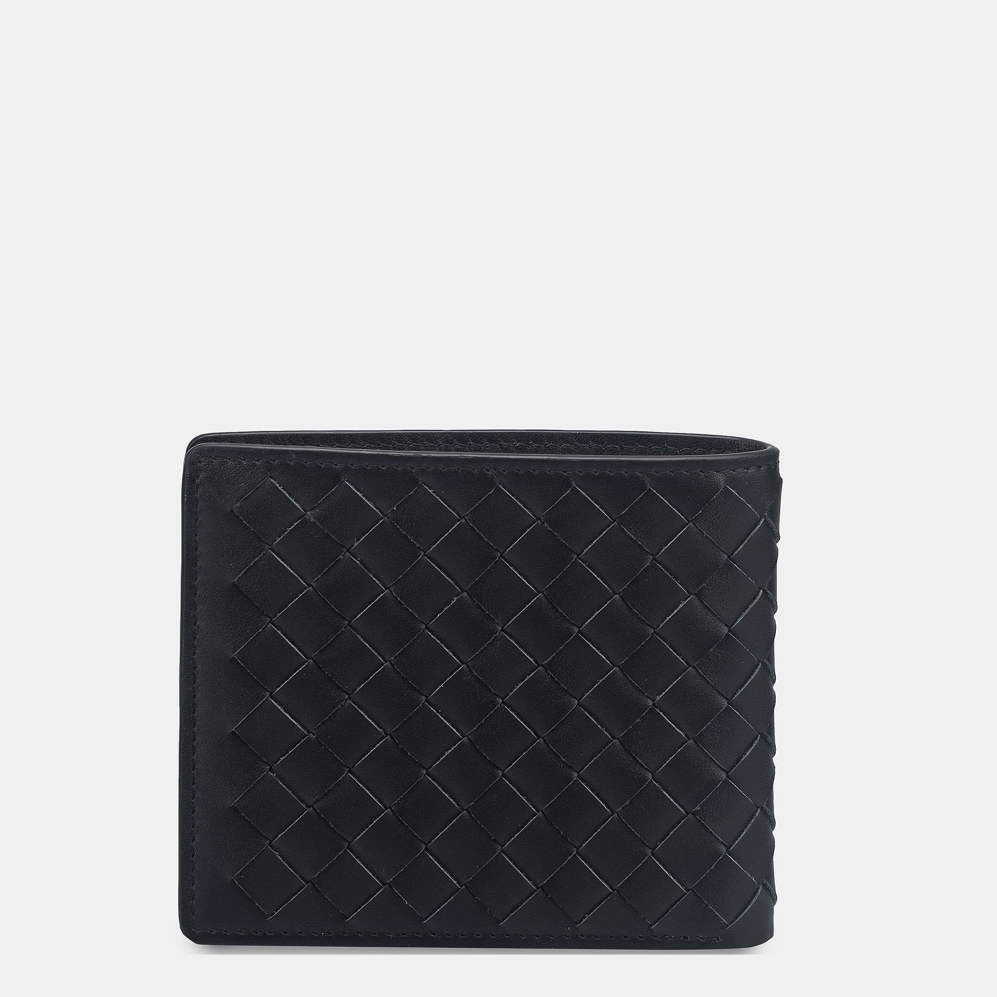 Enzo Woven Bifold Wallet 8cc#Color_Black