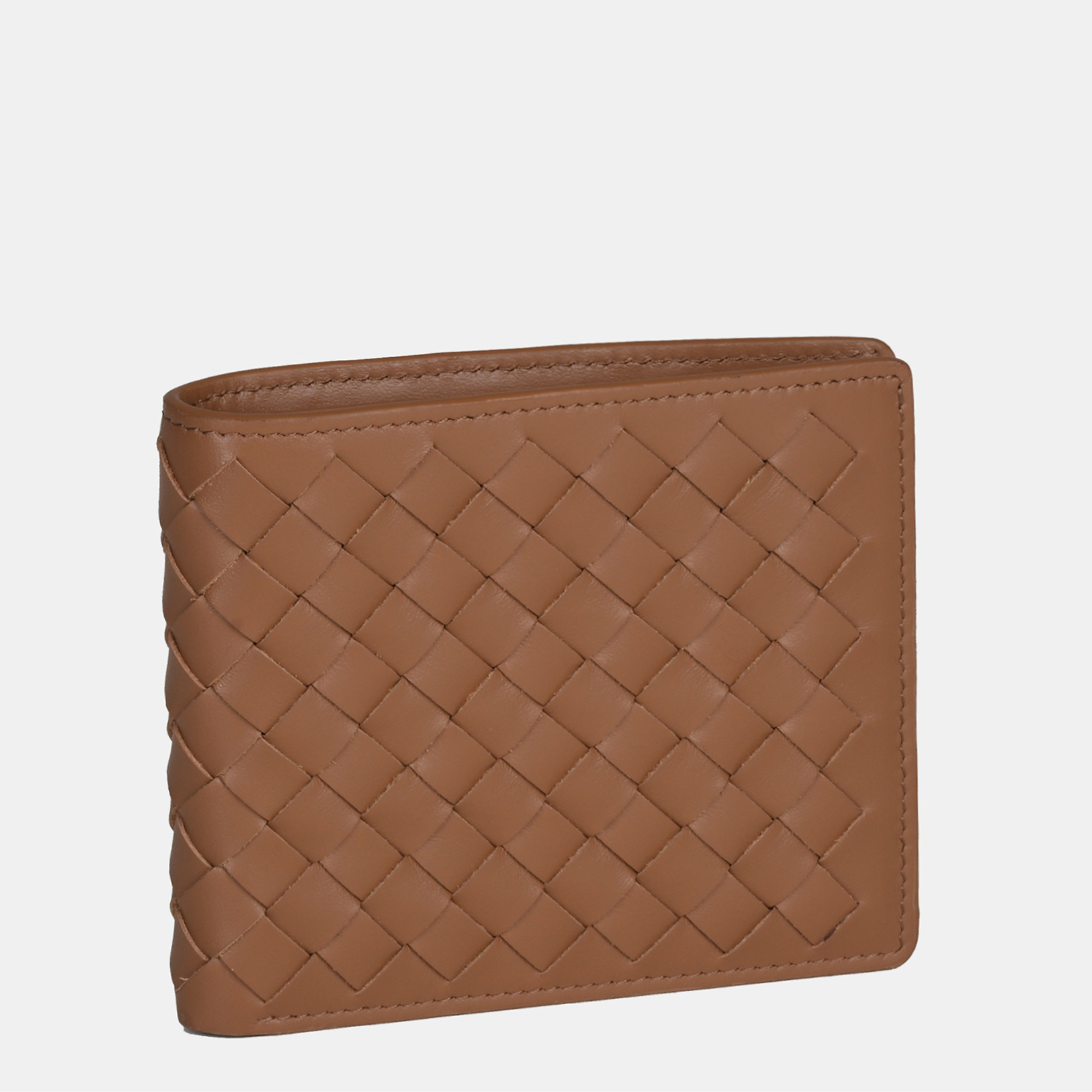 Enzo Woven Bifold Wallet 8cc#Color_Tan