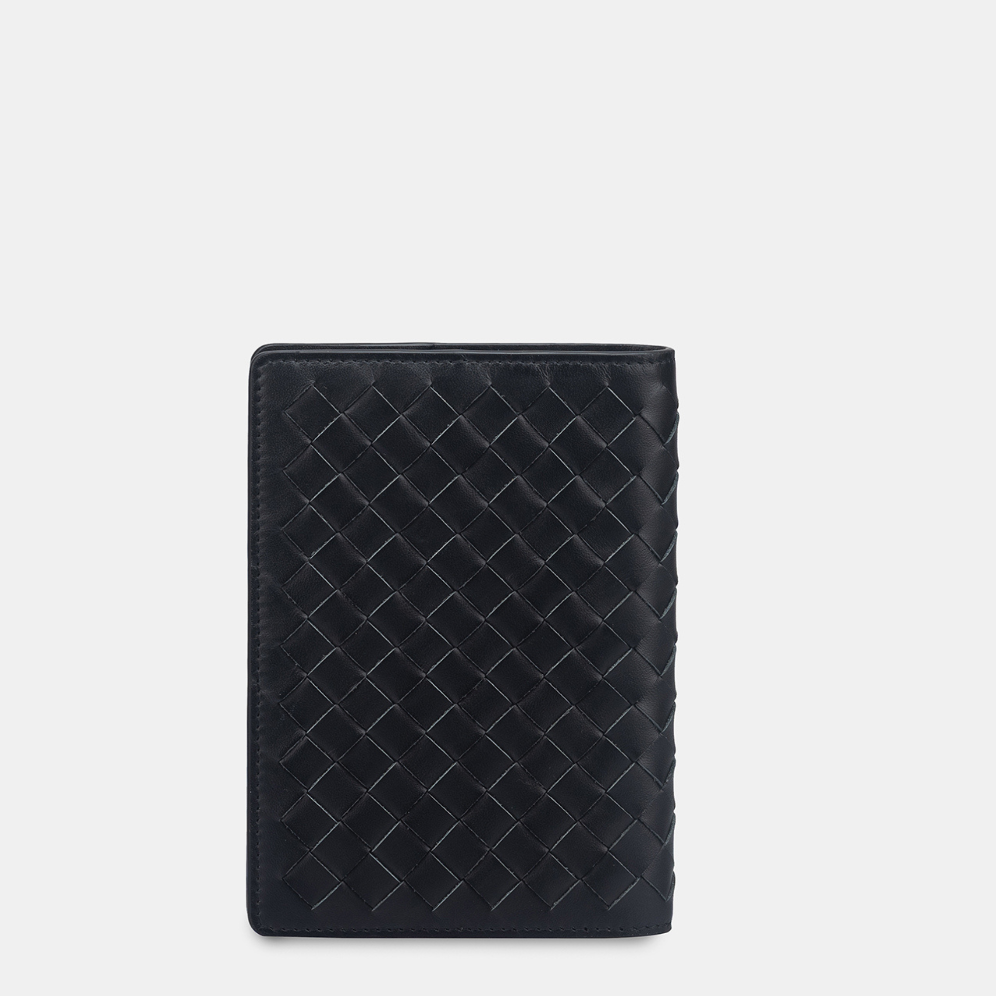 Enzo Woven Passport Holder#Color_Black 