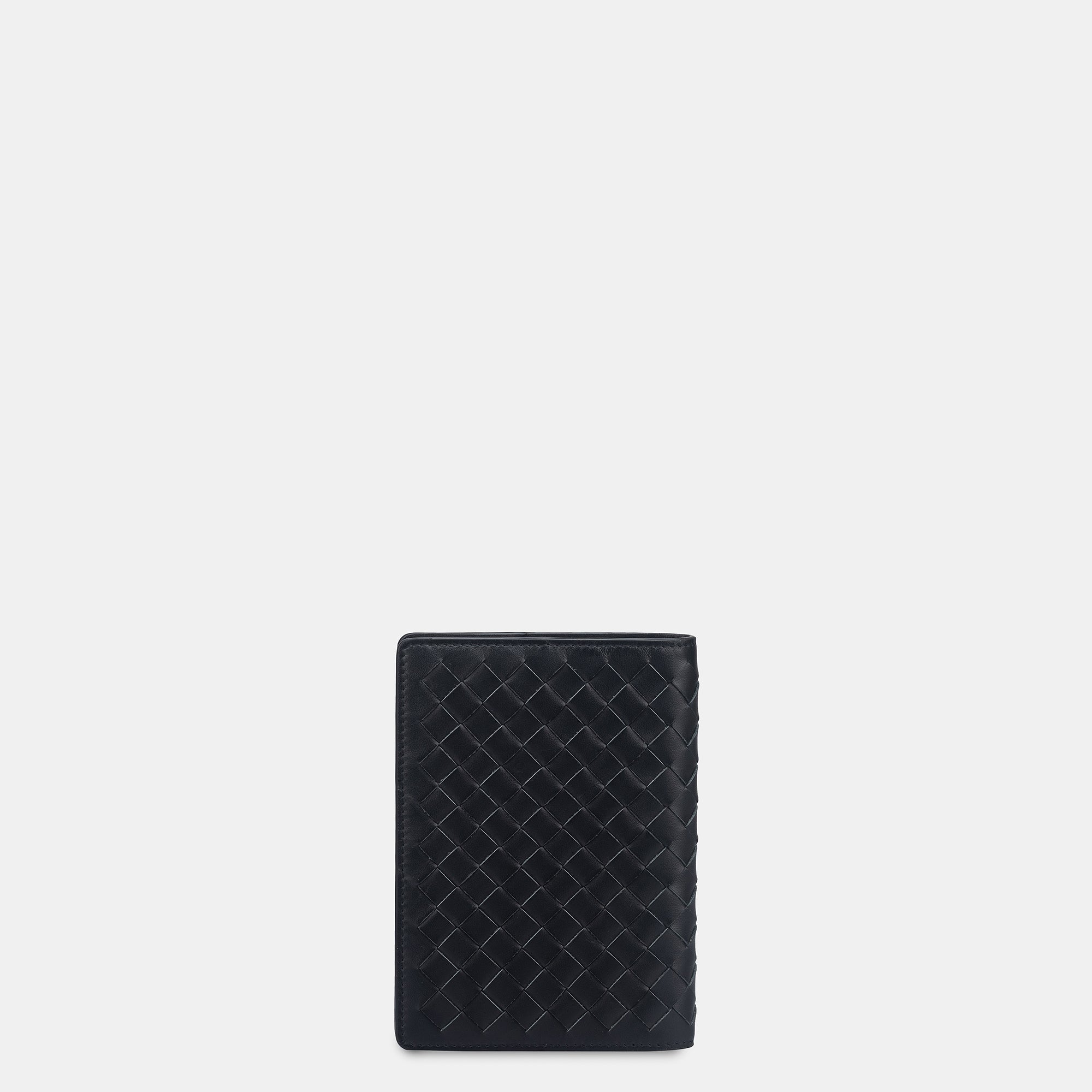 Enzo Woven Passport Holder#Color_Black 