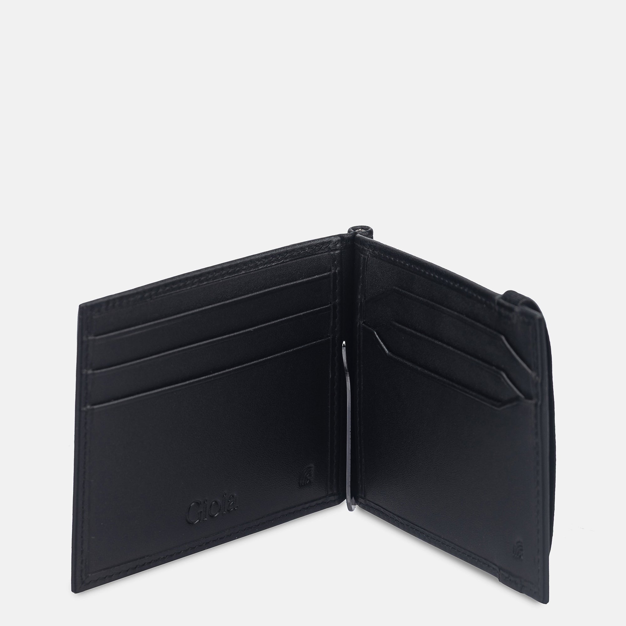 Enzo Woven Money Clip Wallet 6cc#Color_Black