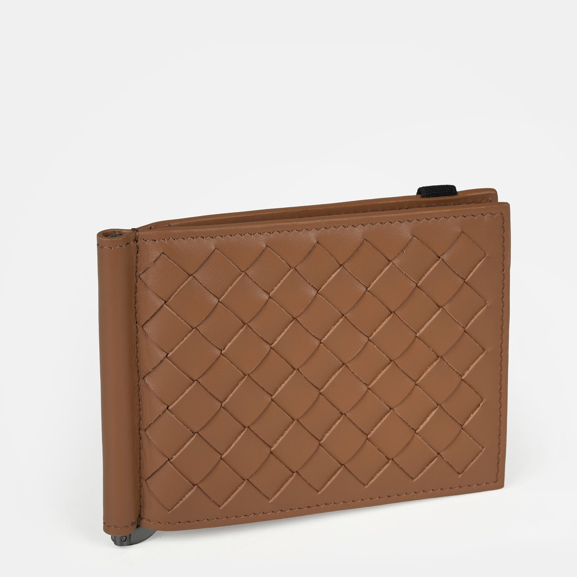 Enzo Woven Money Clip Wallet 6cc#Color_Tan