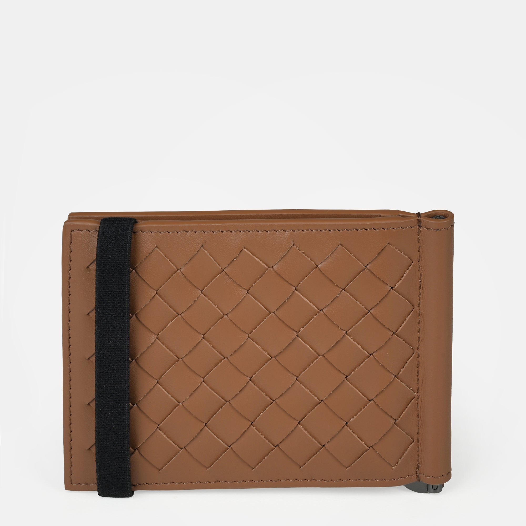 Enzo Woven Money Clip Wallet 6cc#Color_Tan