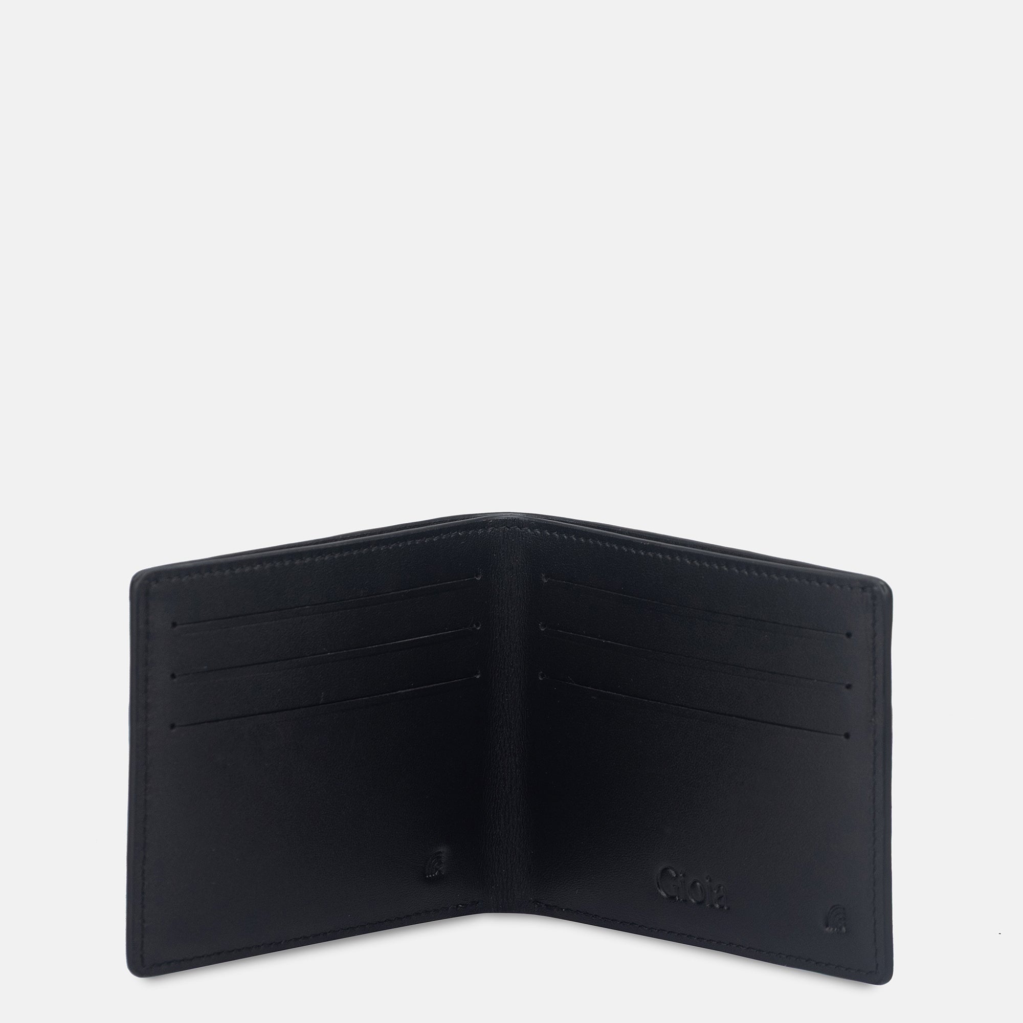Enzo Woven Mini Bifold Wallet 6cc#Color_Black