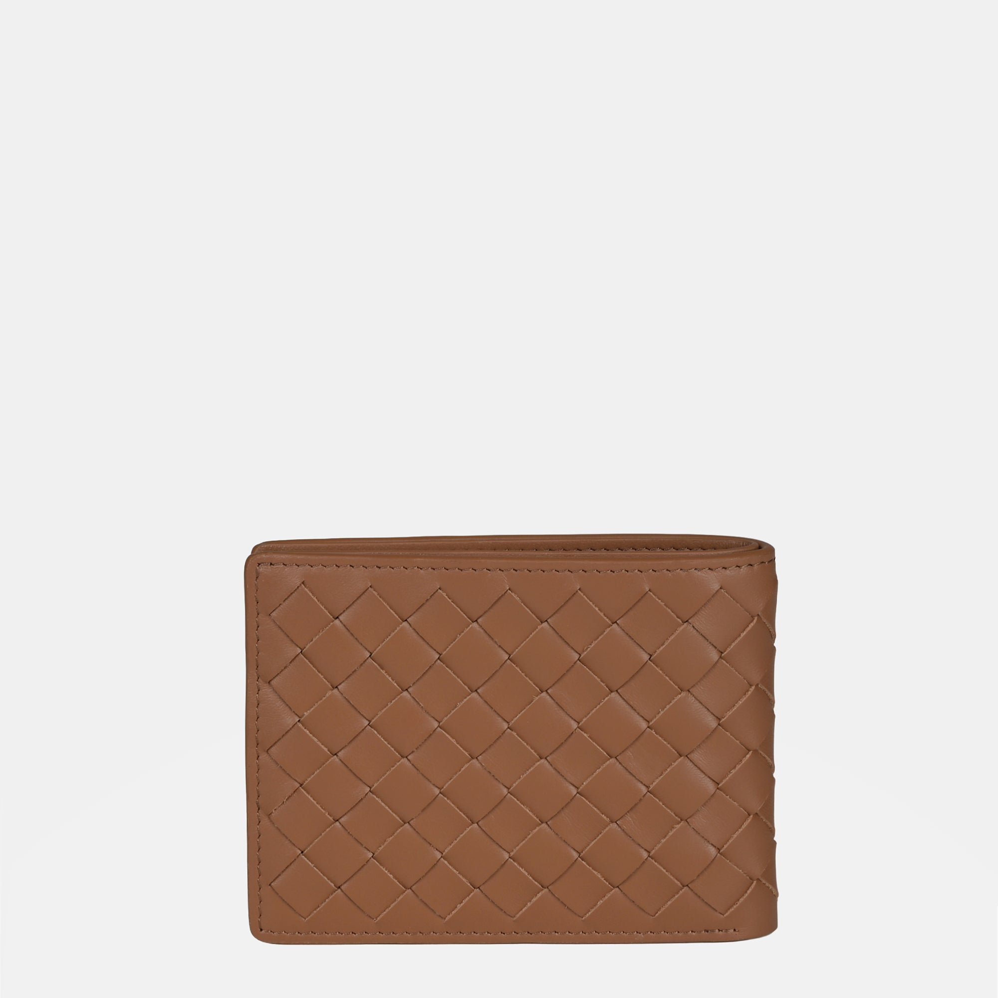 Enzo Woven Mini Bifold Wallet 6cc#Color_Tan