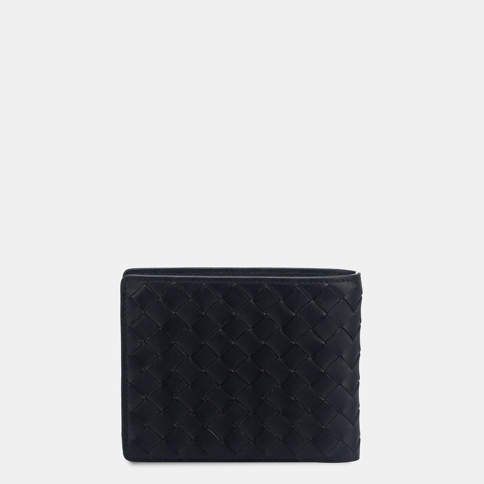 Enzo Woven Bifold Wallet with Coin Case 3cc#Color_Black