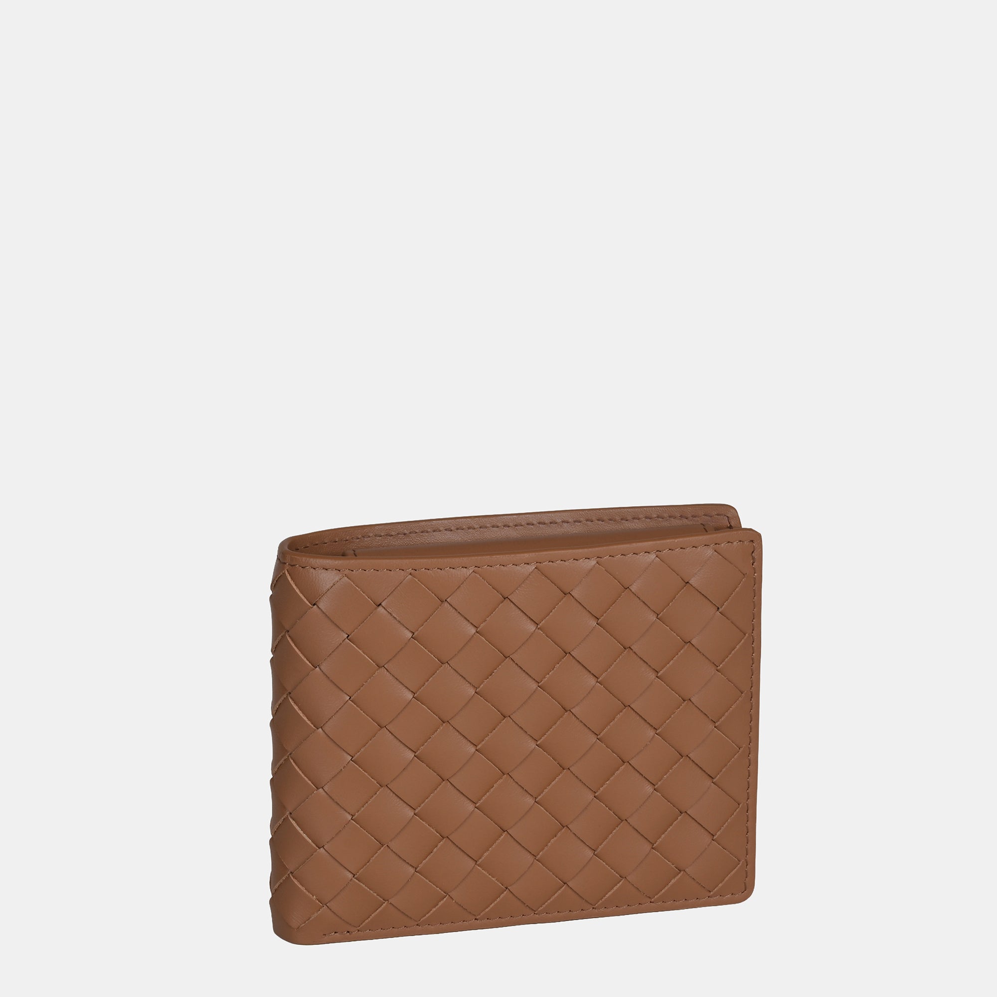 Enzo Woven Bifold Wallet with Coin Case 3cc#Color_Tan