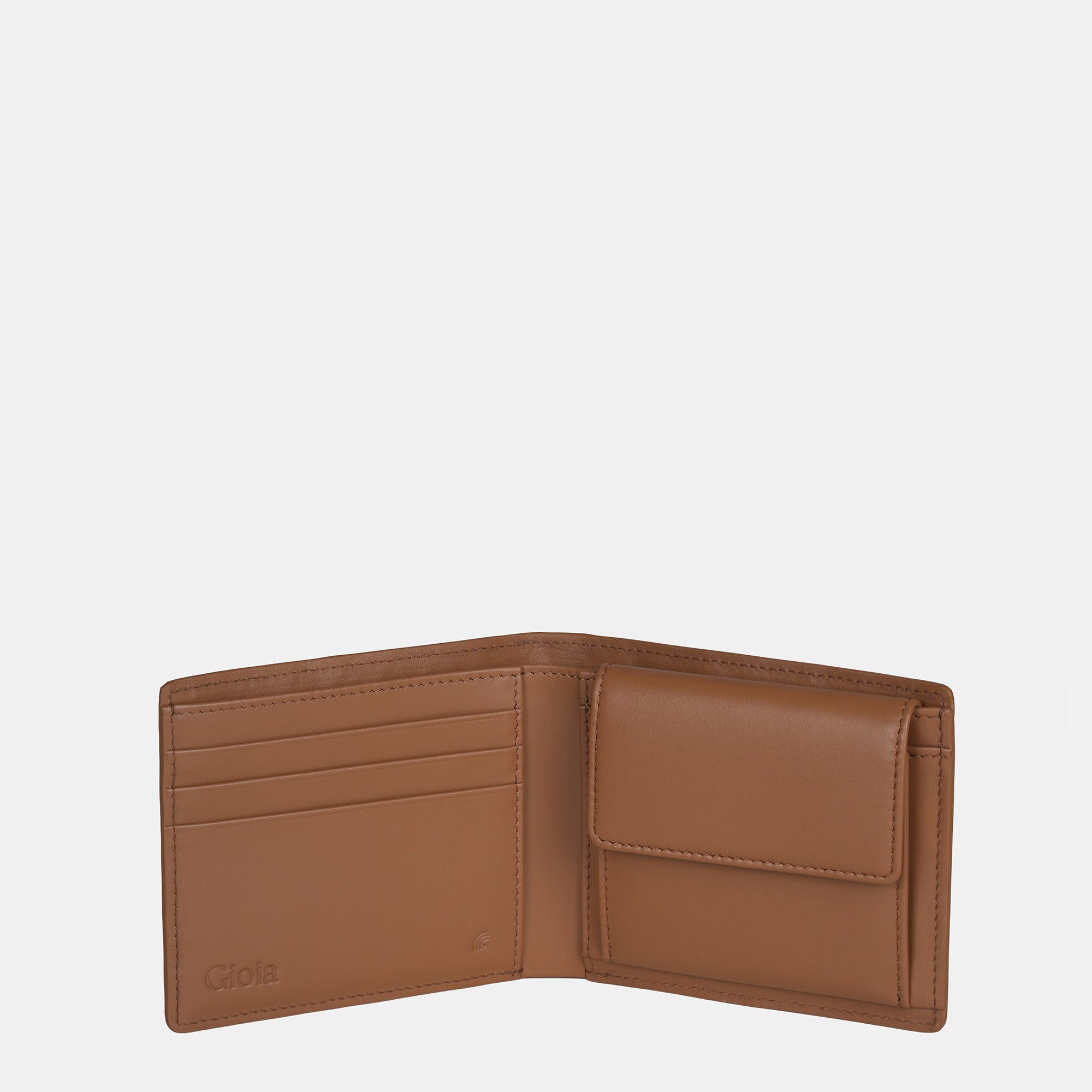 Enzo Woven Bifold Wallet with Coin Case 3cc#Color_Tan