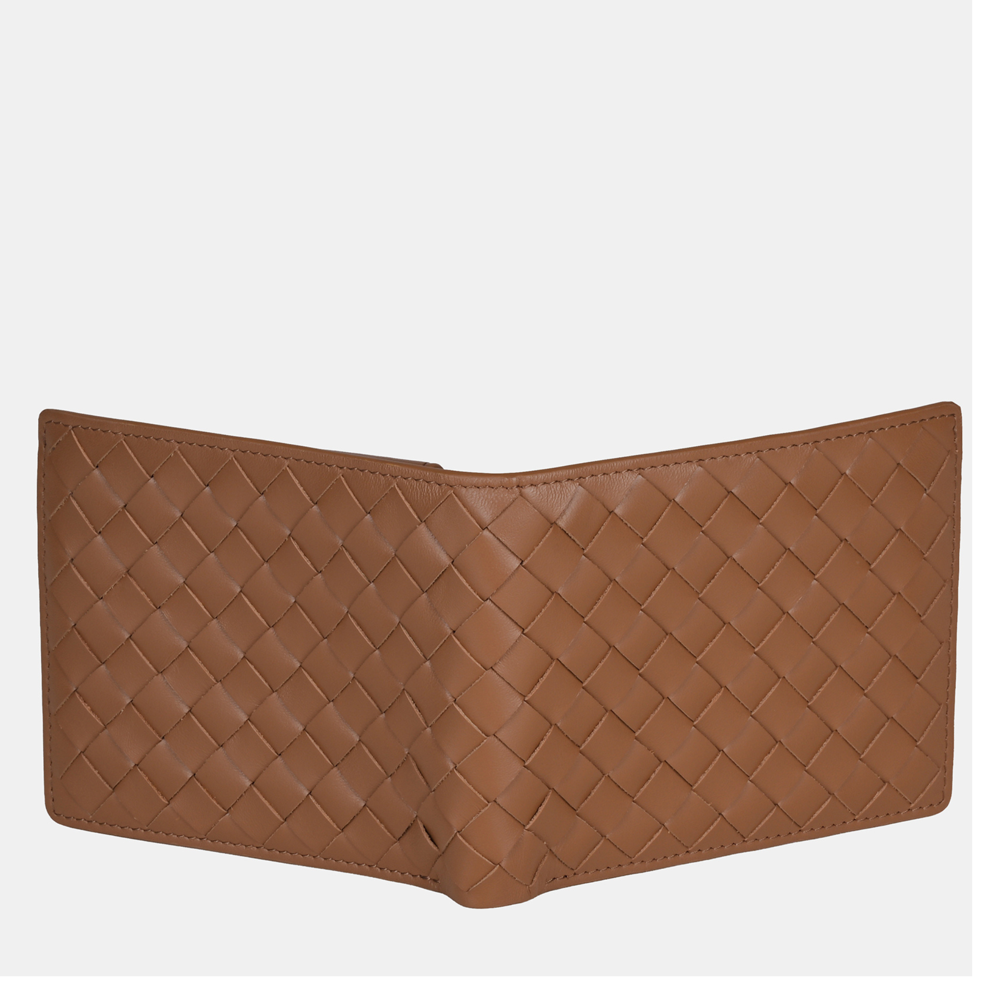 Enzo Woven Bifold Wallet with Coin Case 3cc#Color_Tan