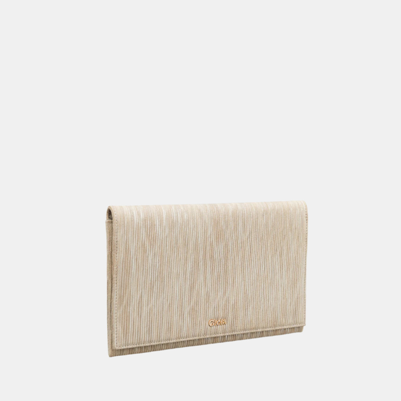 Estoril Flapover Clutch#Color_Beige