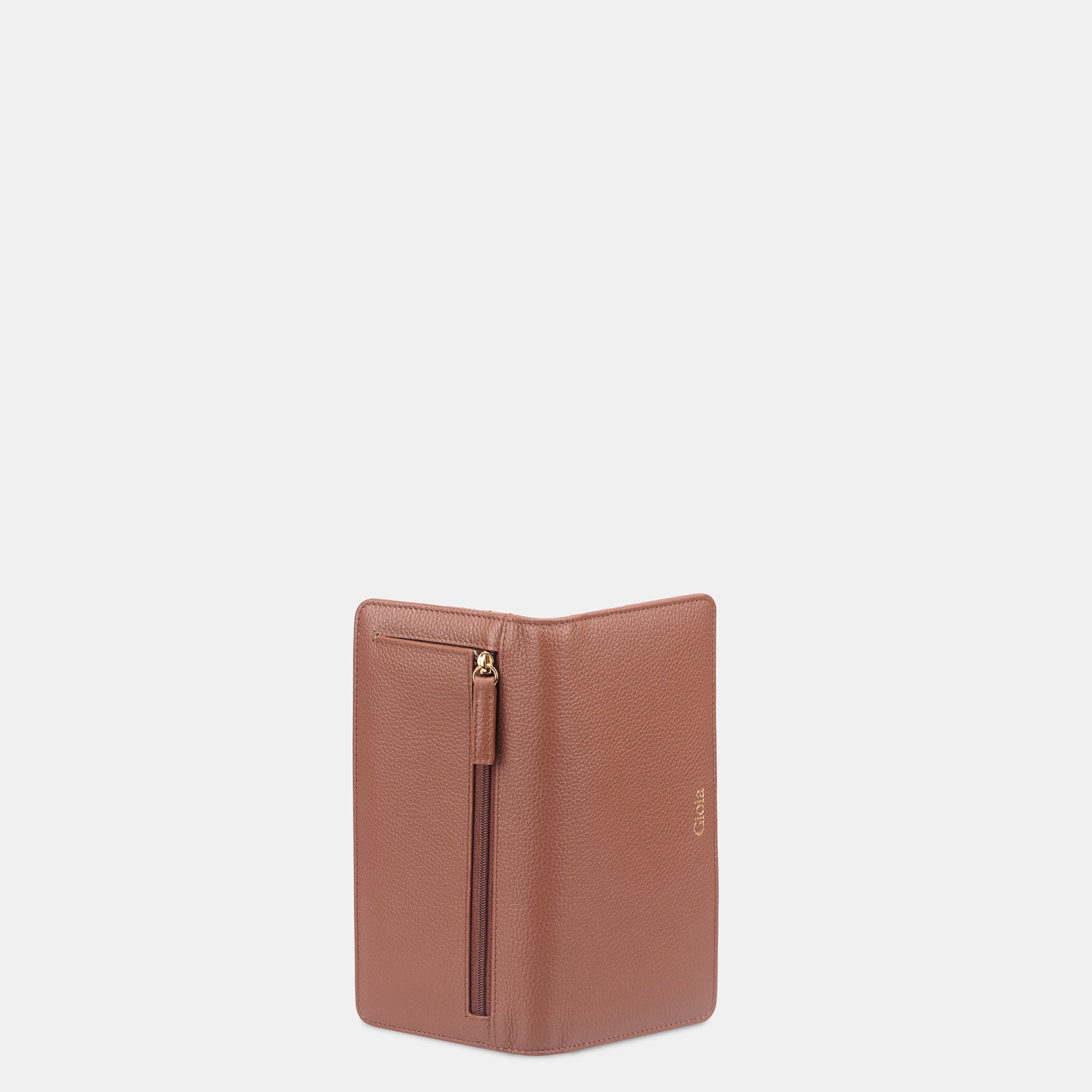 Eva 12 cc Slim Wallet#Color_Tan