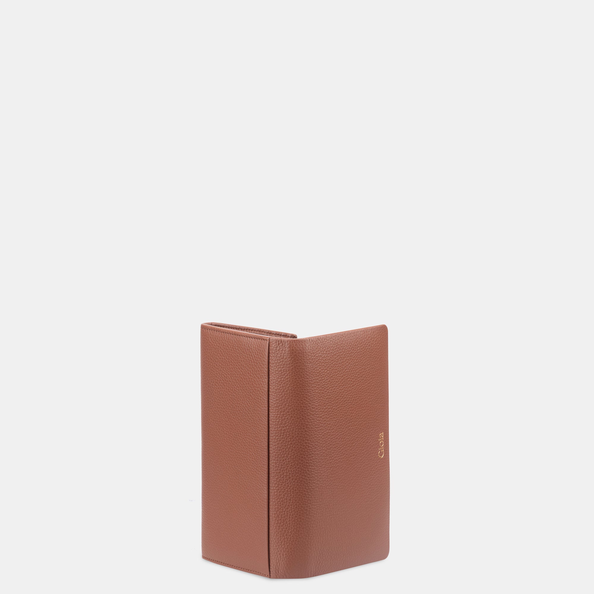 Eva Flapover Clutch#Color_Tan