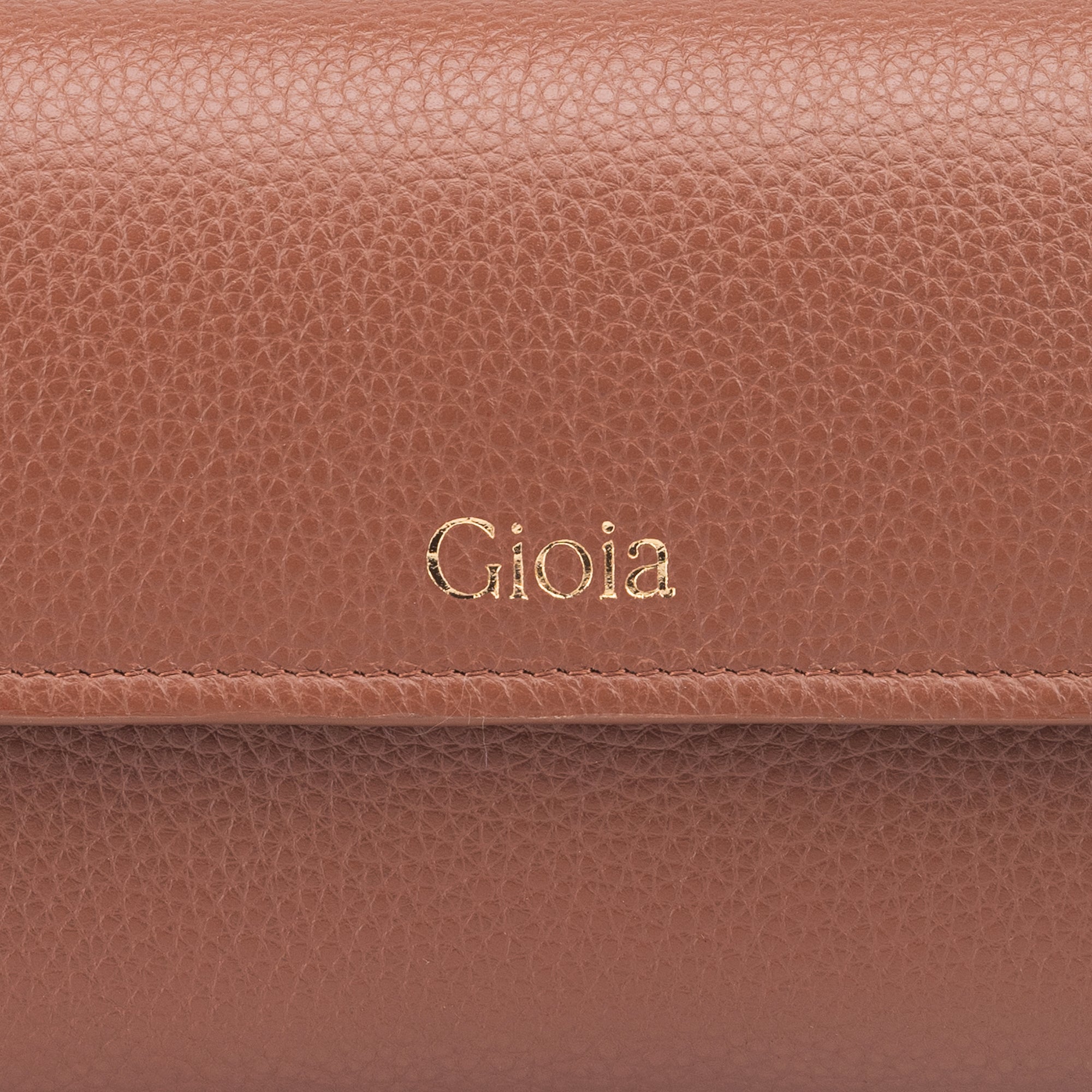 Eva Multiple Compartment Flapover Clutch#Color_Tan